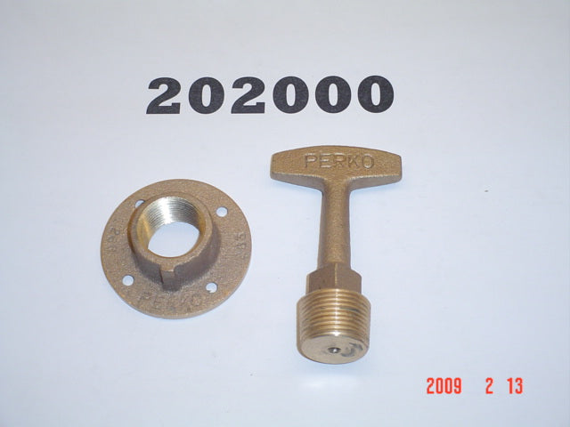 PLUG-DRAIN ASSEMBLY BRASS '82-07 NLA