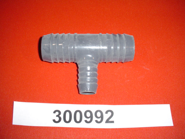 "FITTING-TEE BARB- 1 1/2"" x 1"" x 1"" - 1/2"" SELF BAILING"