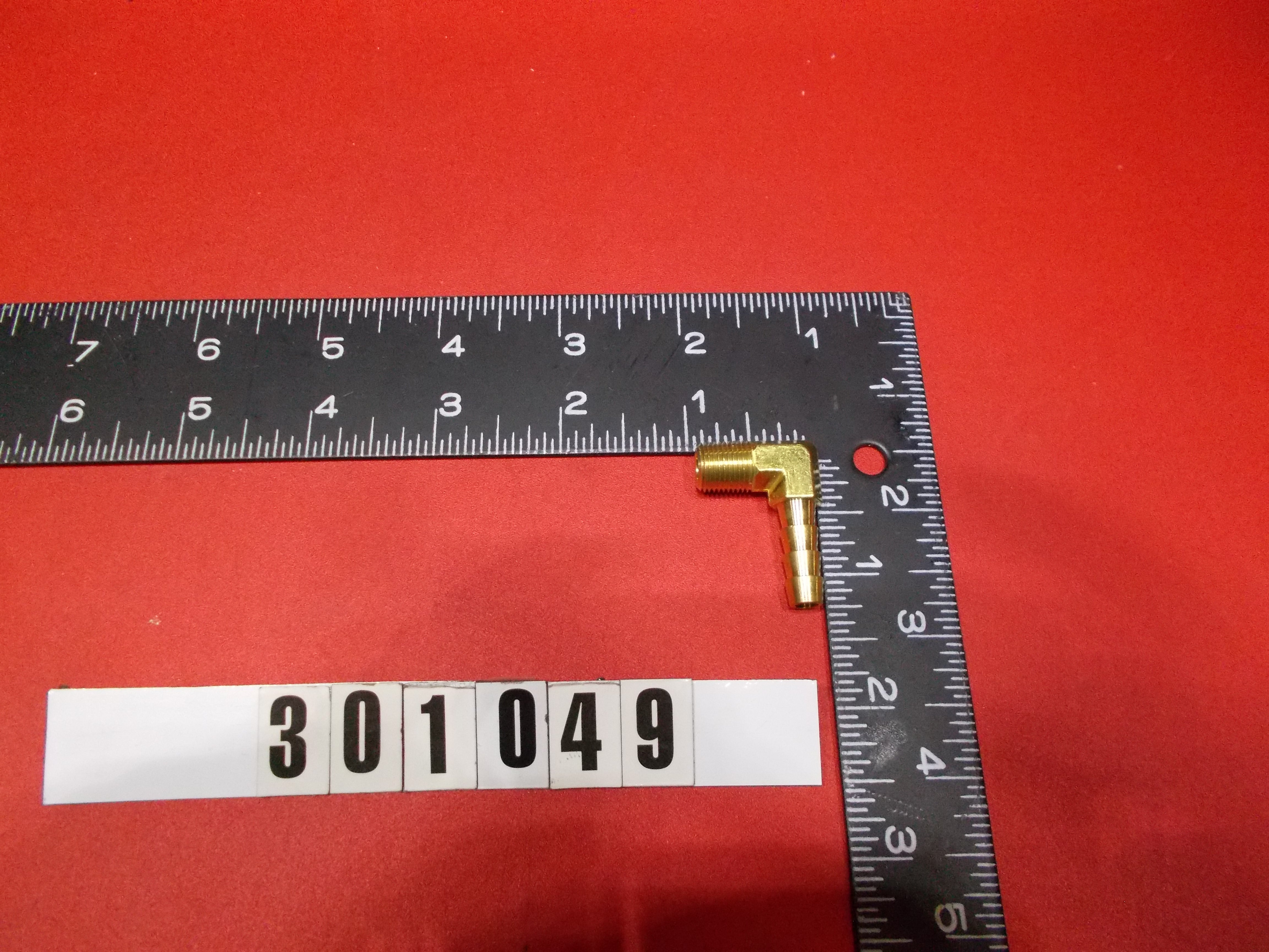 "FITTING-1/4"" HOSE ID X 1/8"" NPTF-BRASS, BARBED90 ELBOW"