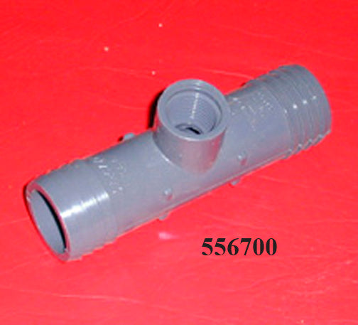 "SHOWER-FITTING T PVC GRAY 1-1/4"" X 1-1/4"" X 1/2 '99-06"