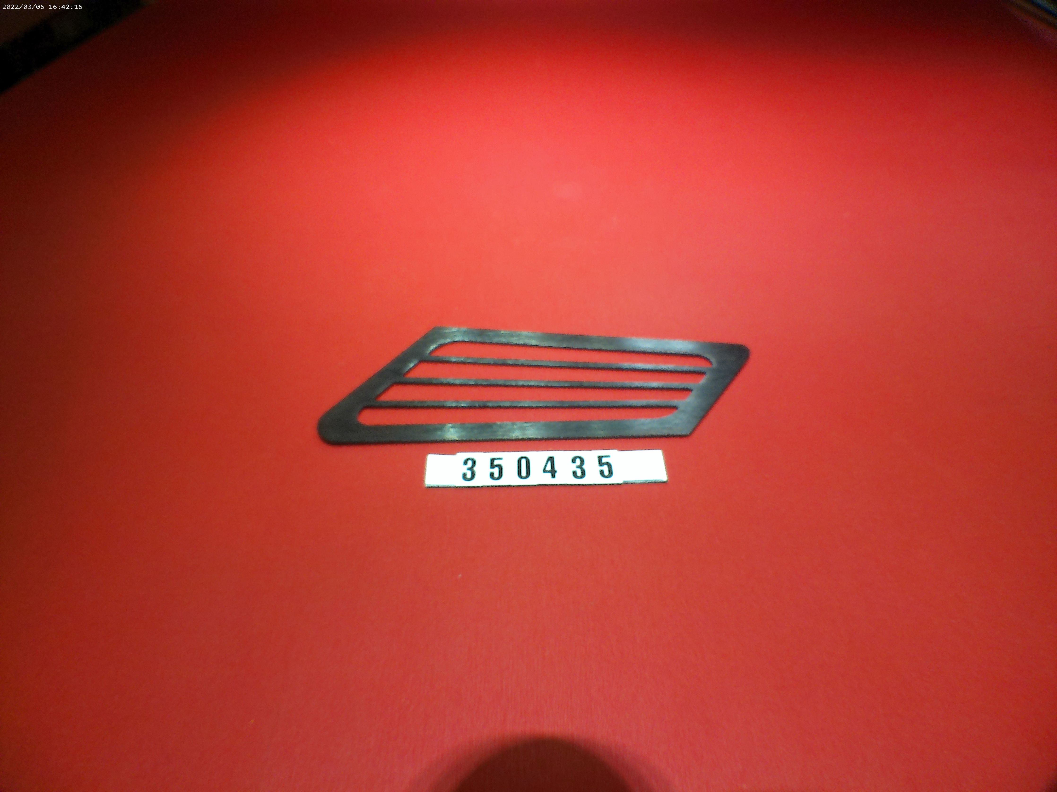 GRATE-INTAKE VENT PLATE BLK XT20