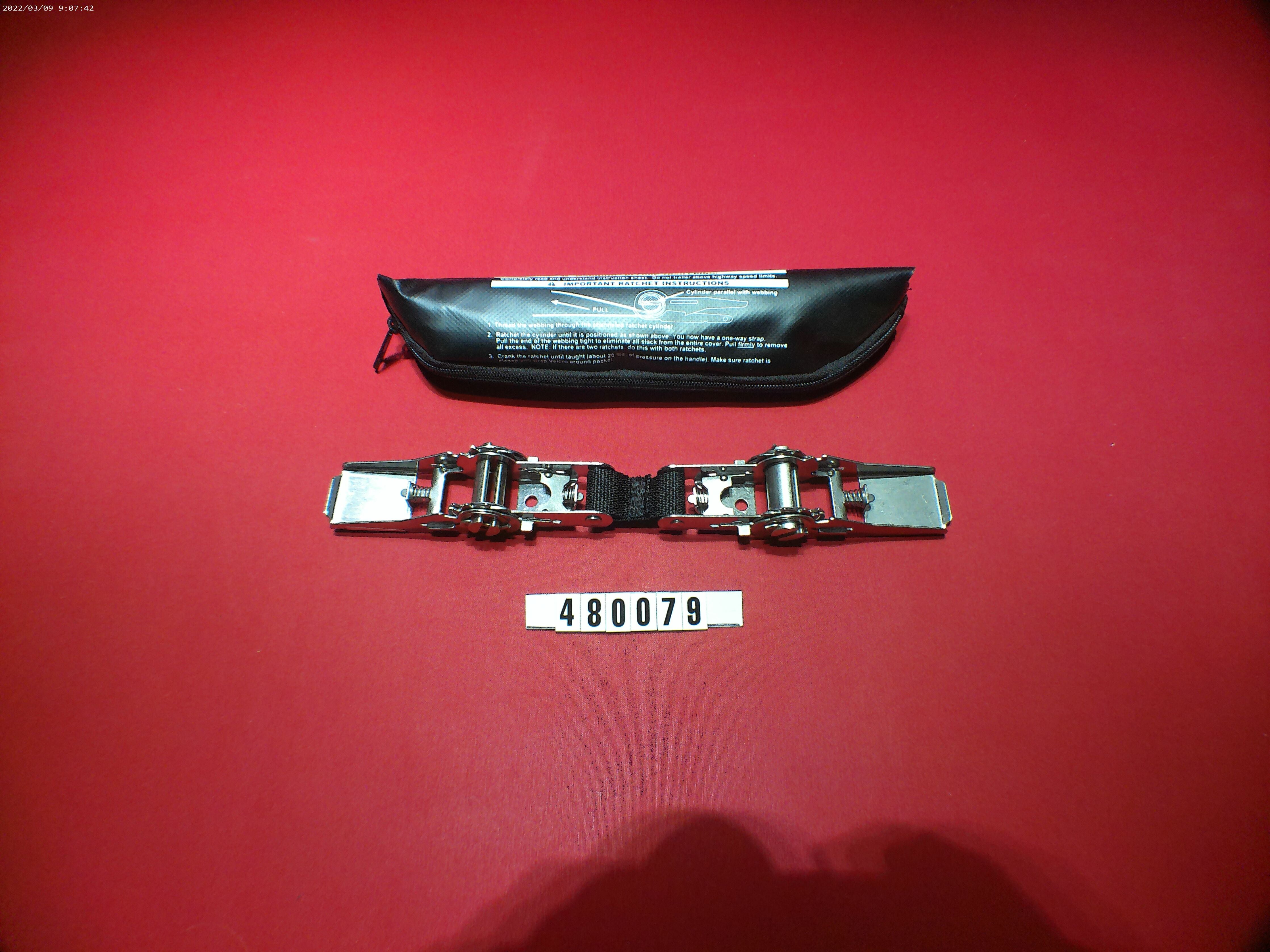 RATCHET-MOORING COVER STAINLESS STEEL 04-07 ALLDOUBLE IN ZIPPER POUCH