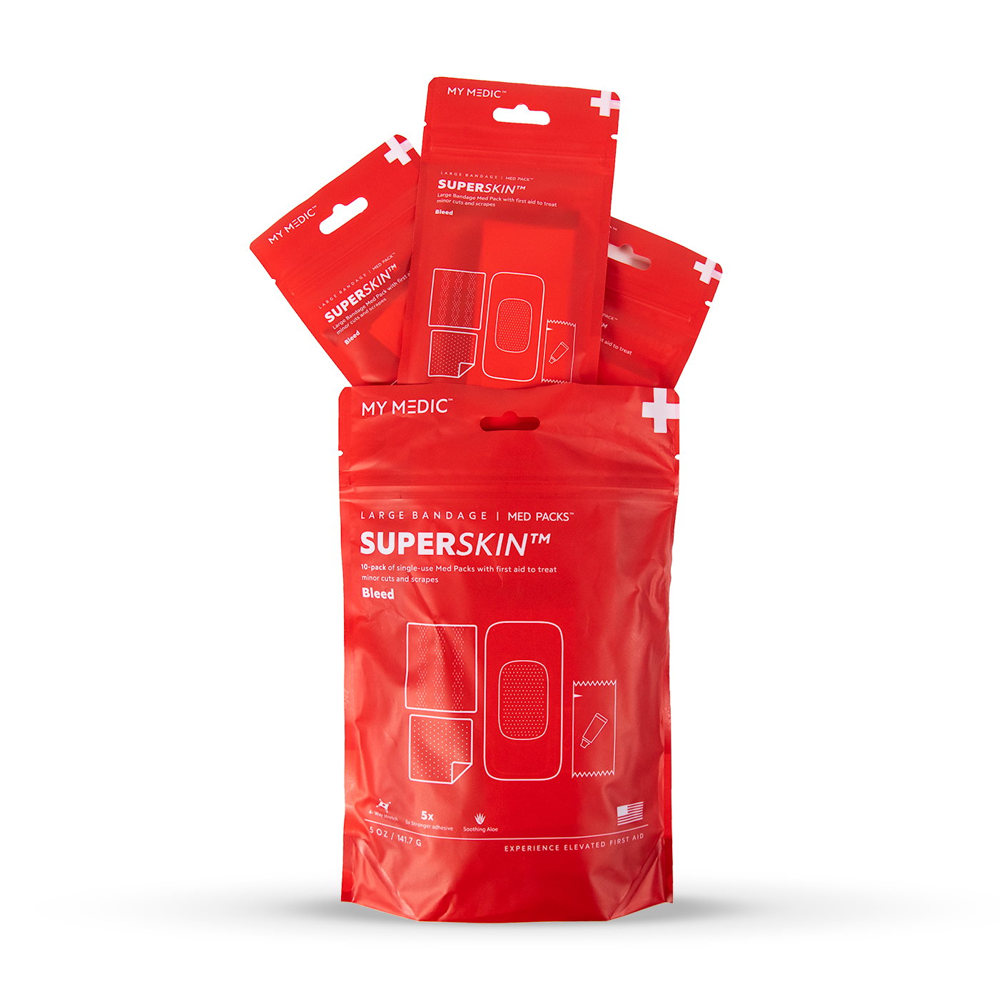 SuperSkin Large Bandage 10 Pack