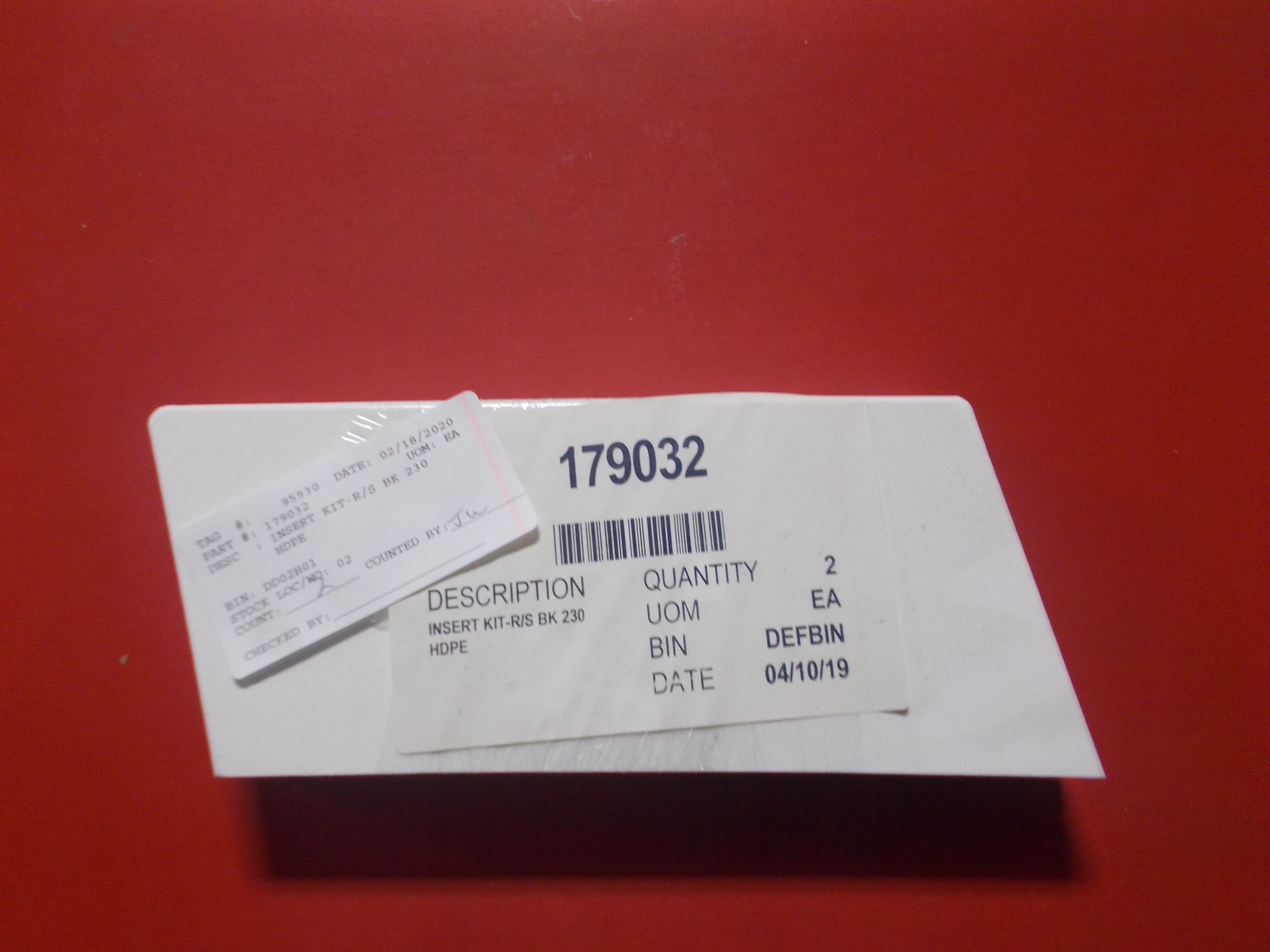 INSERT KIT-R/S BK 230 HDPE