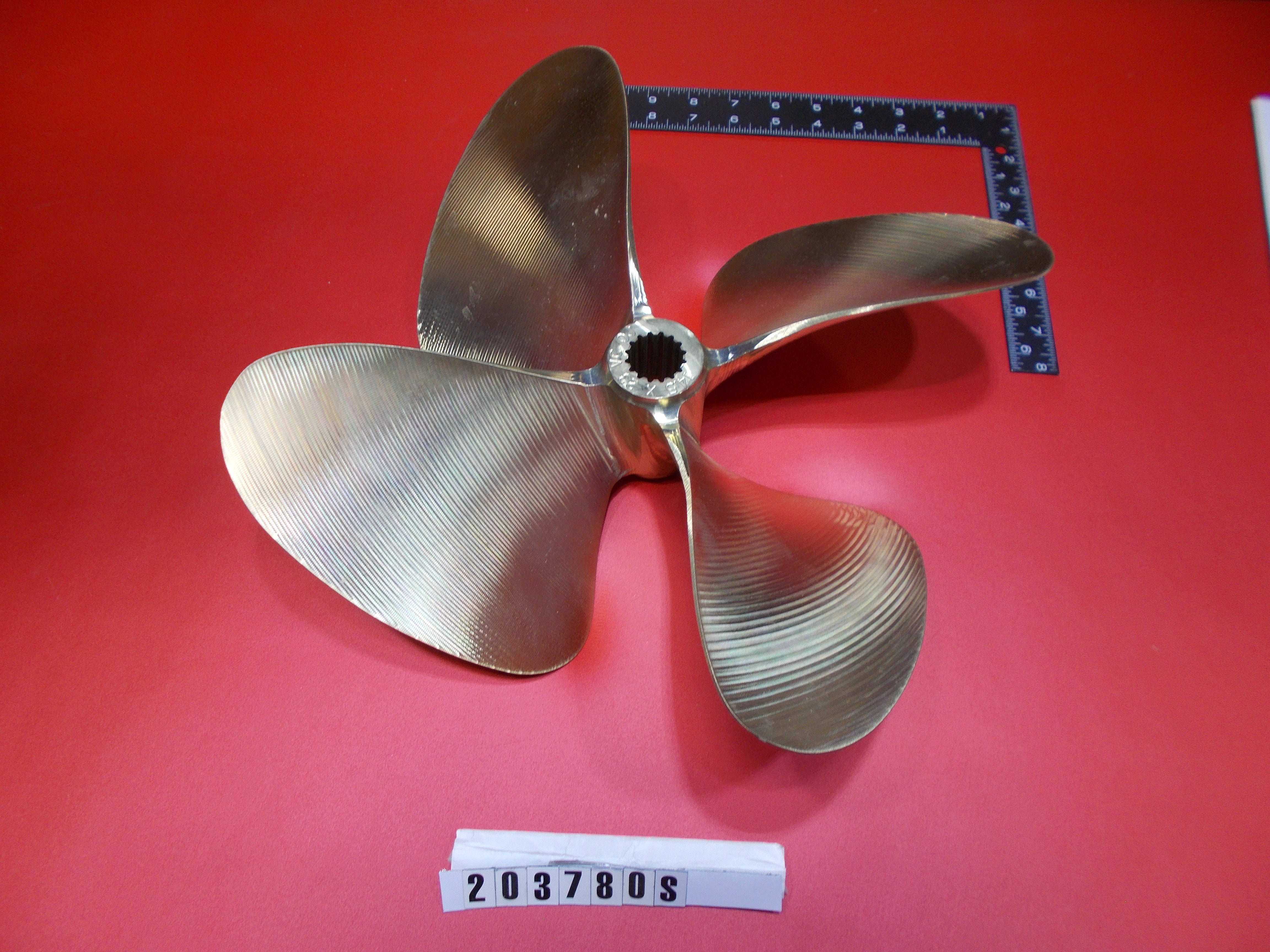 PROP-14.5 X 23 LH CNC SPLINE 4BLADE MS245 8.1 05