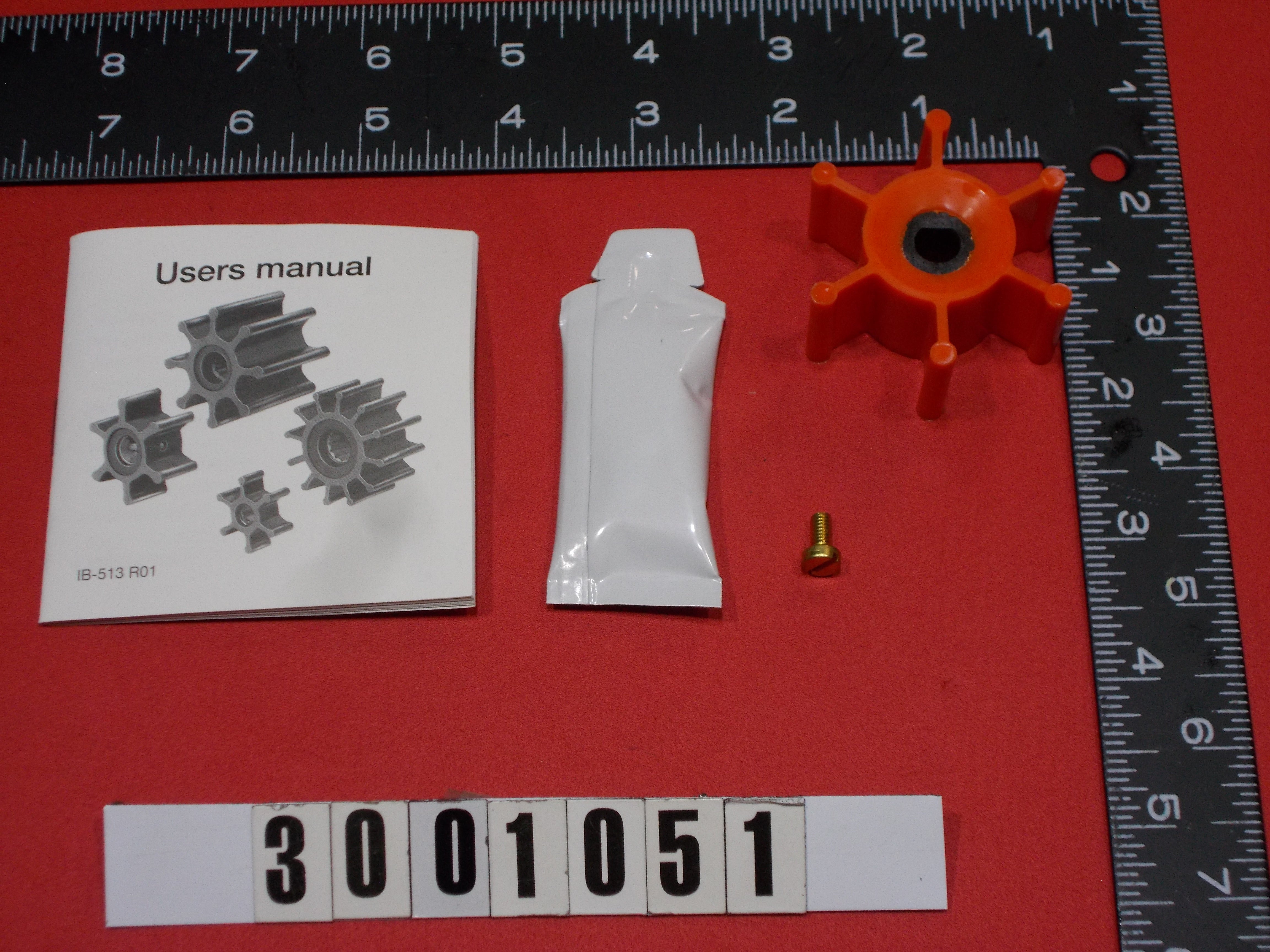 PUMP-BALLAST 13.7 GPM JOHNSON STANDARD IMPELLER PARTS KIT (FITS 300105) ORANGE