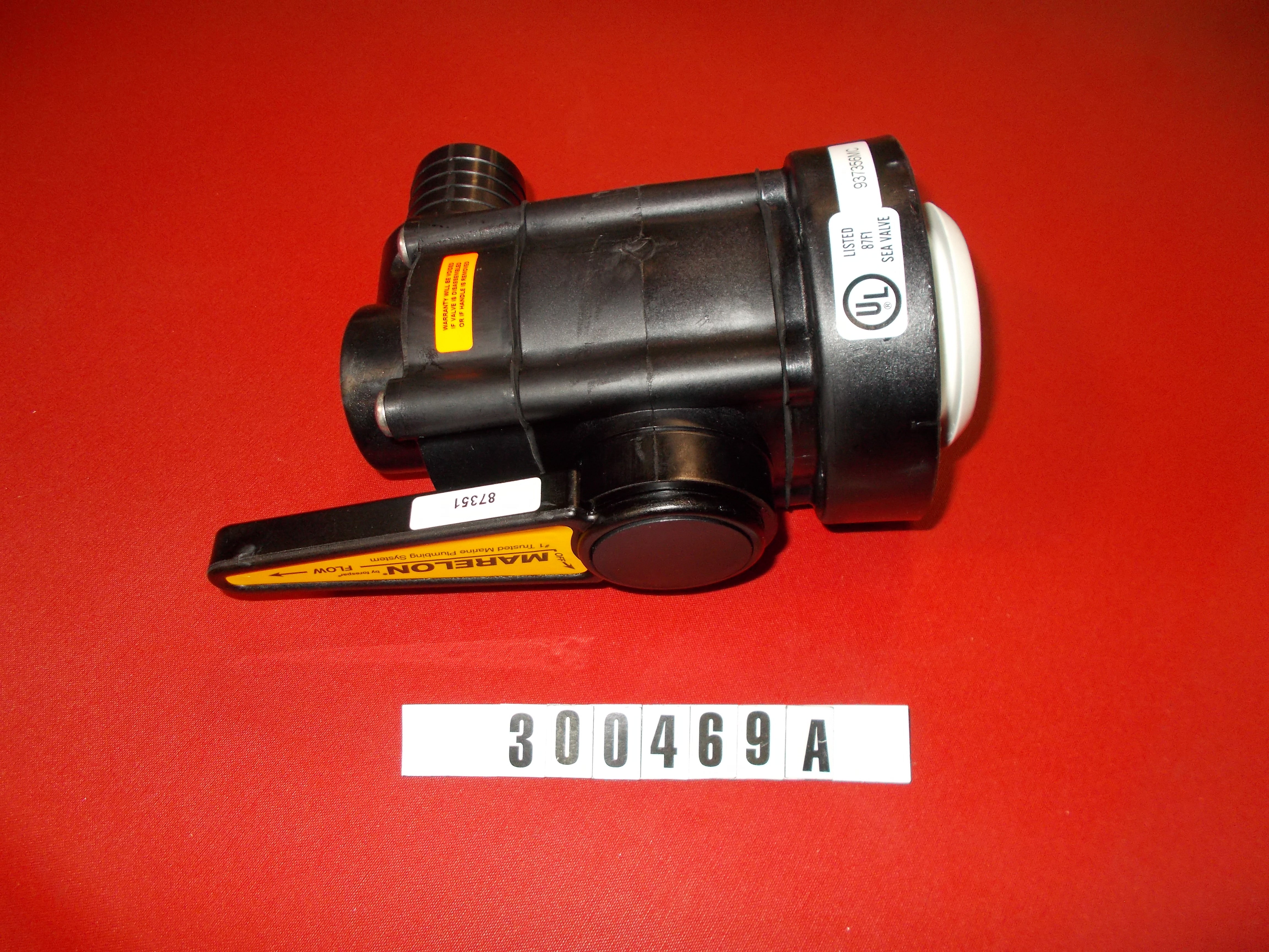 "VALVE - SHUTOFF BALLAST 1.5"" SINGLE OUTLET MARELONREV A"