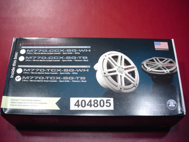 Replaced by Part# 404809 : SPEAKER-TOWER BLK/TT M770-TCX-SG-TB