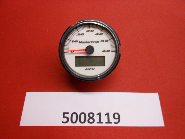 "GAUGE-SPEEDO SEC. 3"" W/LCD WHITE PROSTAR 10' - 11' - MPH"