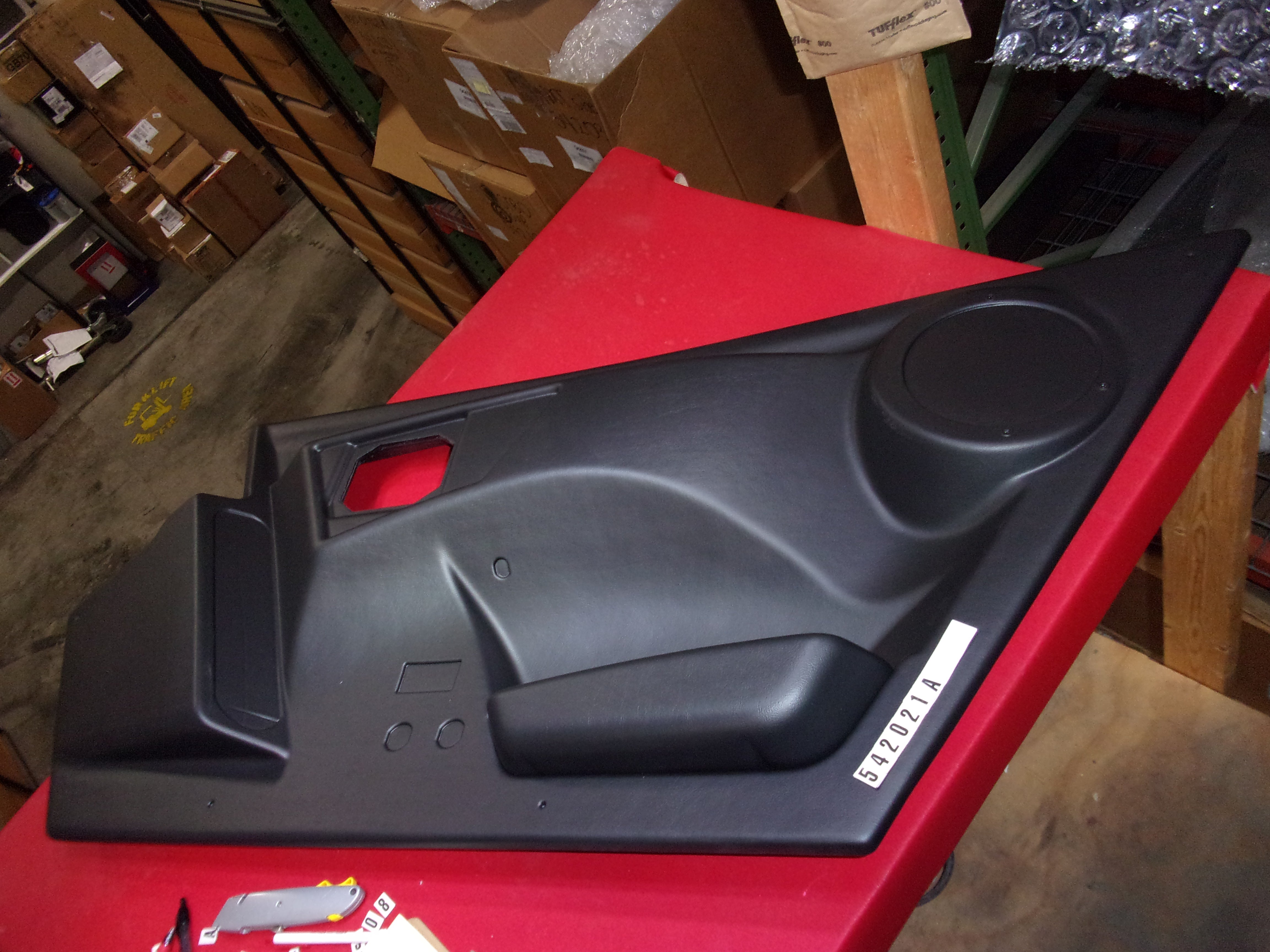 "ARMREST-DRIVER WITH CUTOUT REV A X2,10,25,30, 46,55"