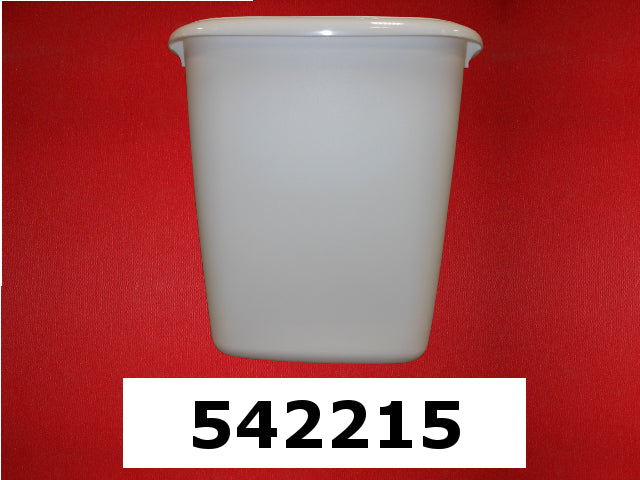 TRASH BIN-STORAGE 14 QT. WHITE '12-'14 RUBBERMAID