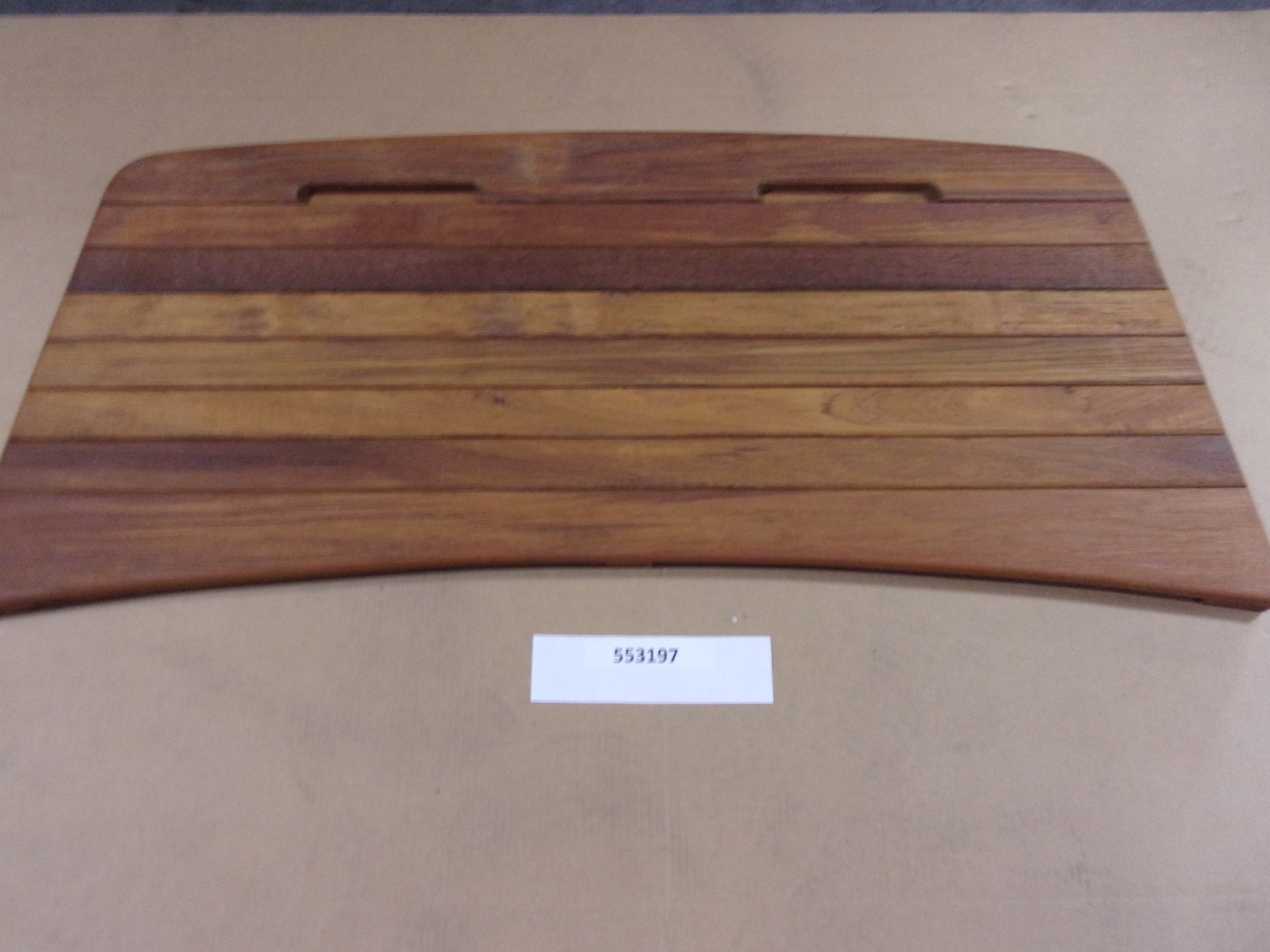 PLATFORM - TEAK 60.5" wide x 25-5/8" at center