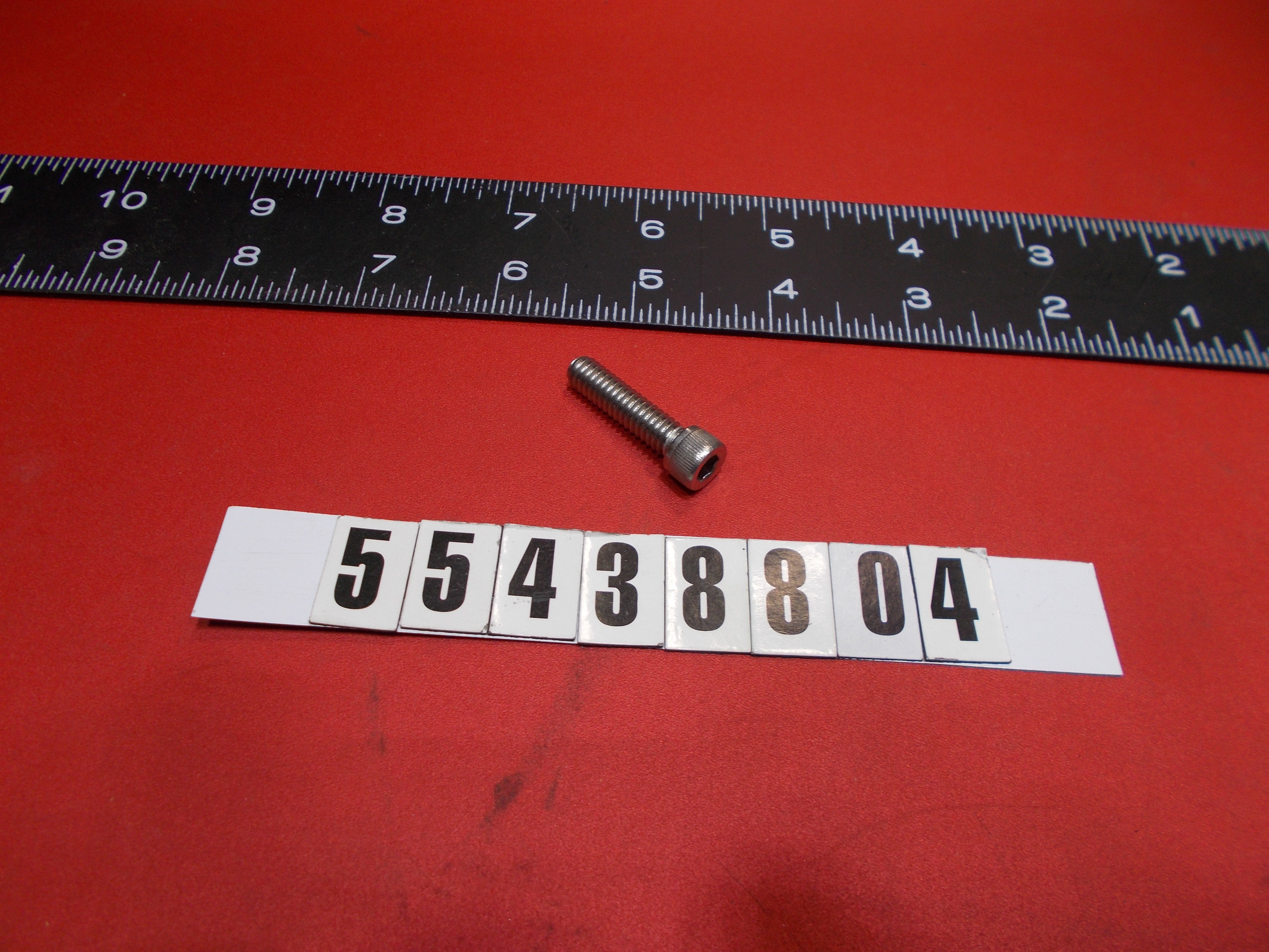 Replaced by Part# 58215818 : BOARD-RACK SOCKET HEAD SCREW 1/4"-20 X 1" X-1 '06-07 NLA