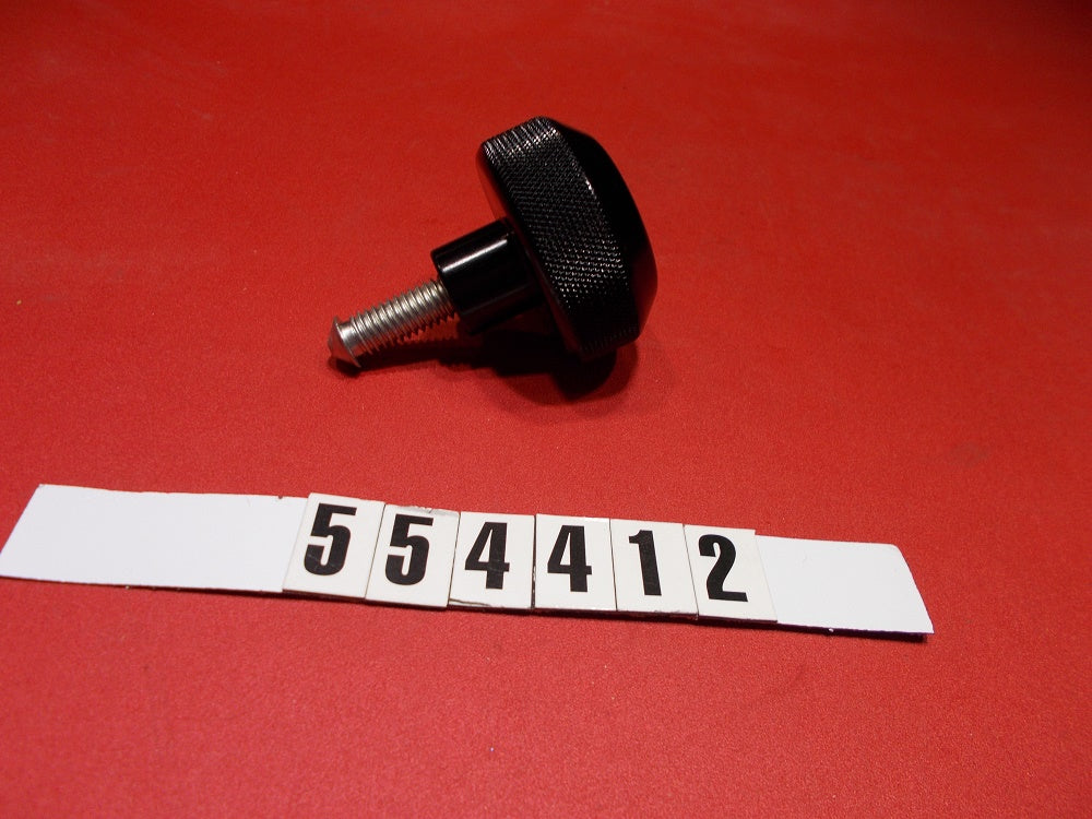 RACK-BOARD KNOB w/STUD BLACK 2005