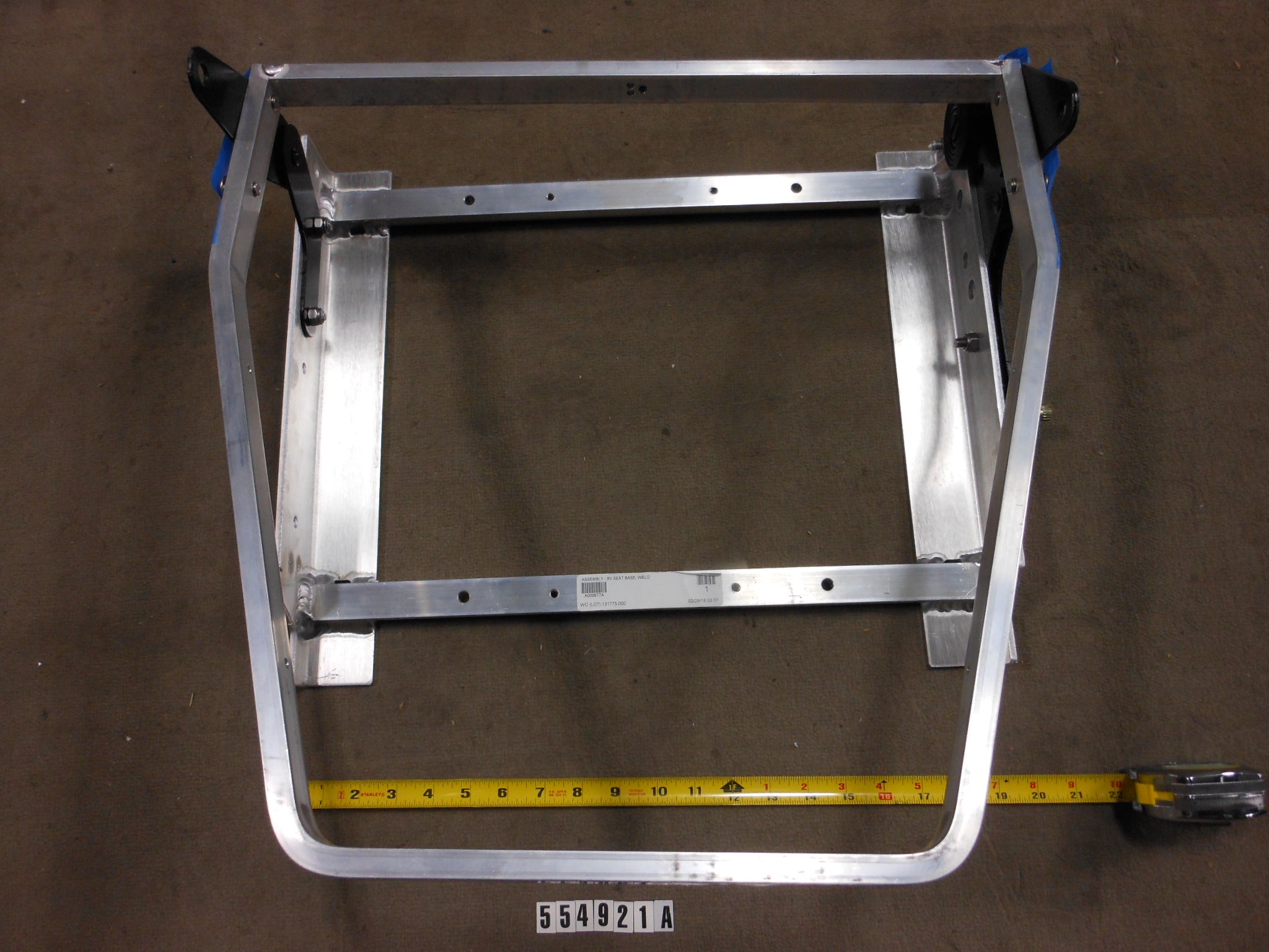 Replaced by Part# 554921B : FRAME-DRIVER SEAT '17 X2/X20/X10/X23/X25/X30/ XSTAR REVA NLA USE 554921B