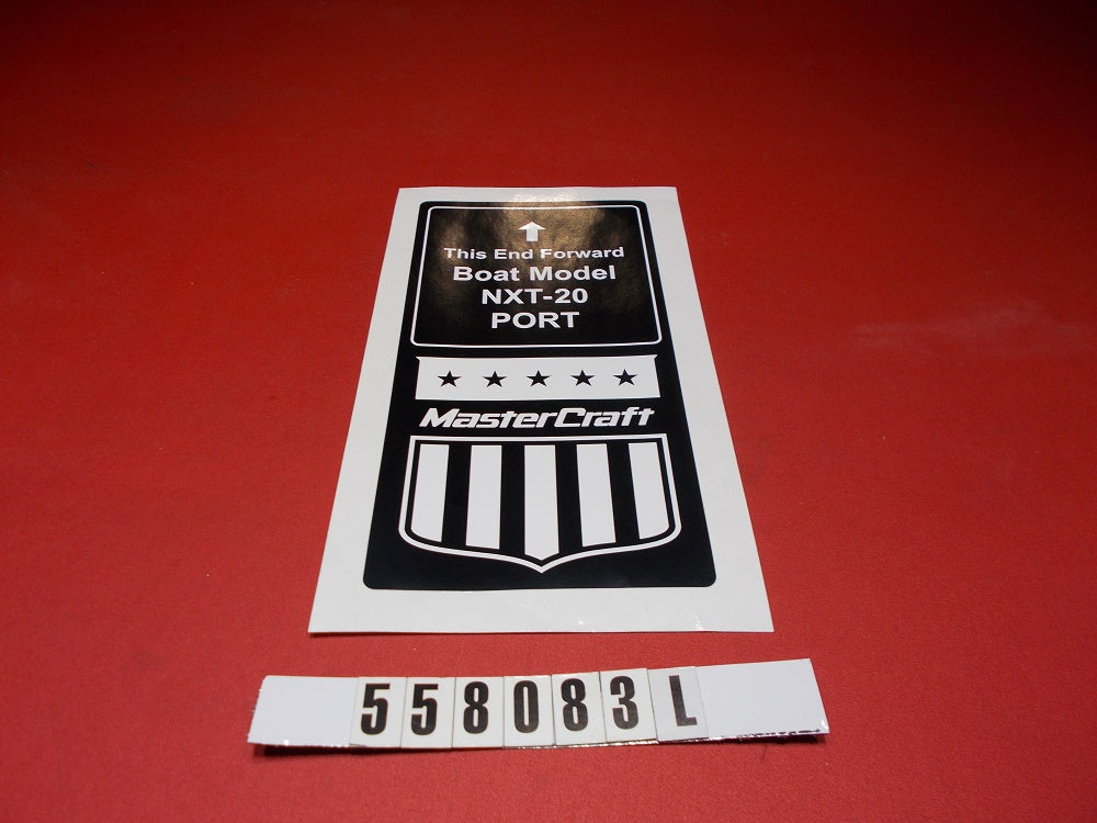 LABEL-NXT20 BALLAST BAG REPLACEMENT LABELS (PORT AND STBD)