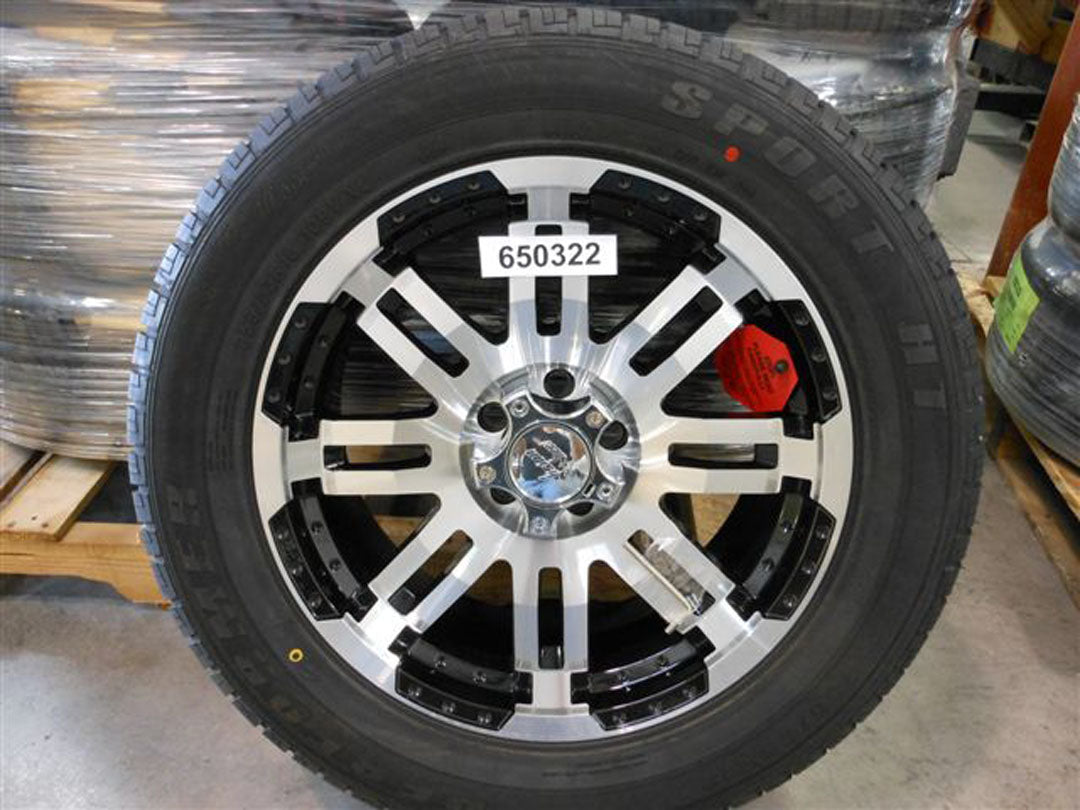Replaced by Part# 650353 : "WHEEL/TIRE-18""BLK WARRIOR255/55R 18 '13"