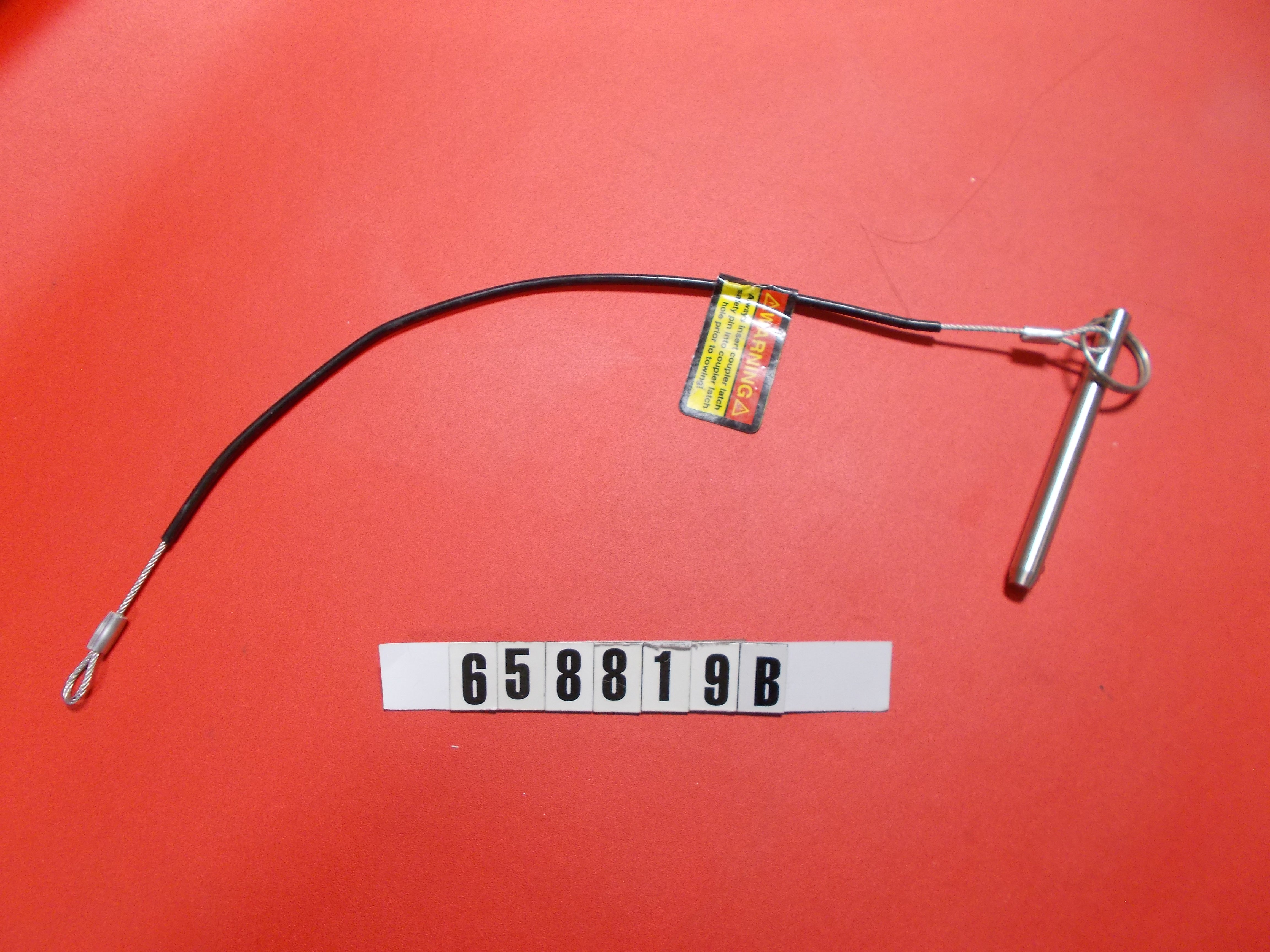 "ACTUATOR-SAFETY PIN 5/16"" x 3"" W/LANYARD W/S.S. BALL - TIEDOWN"