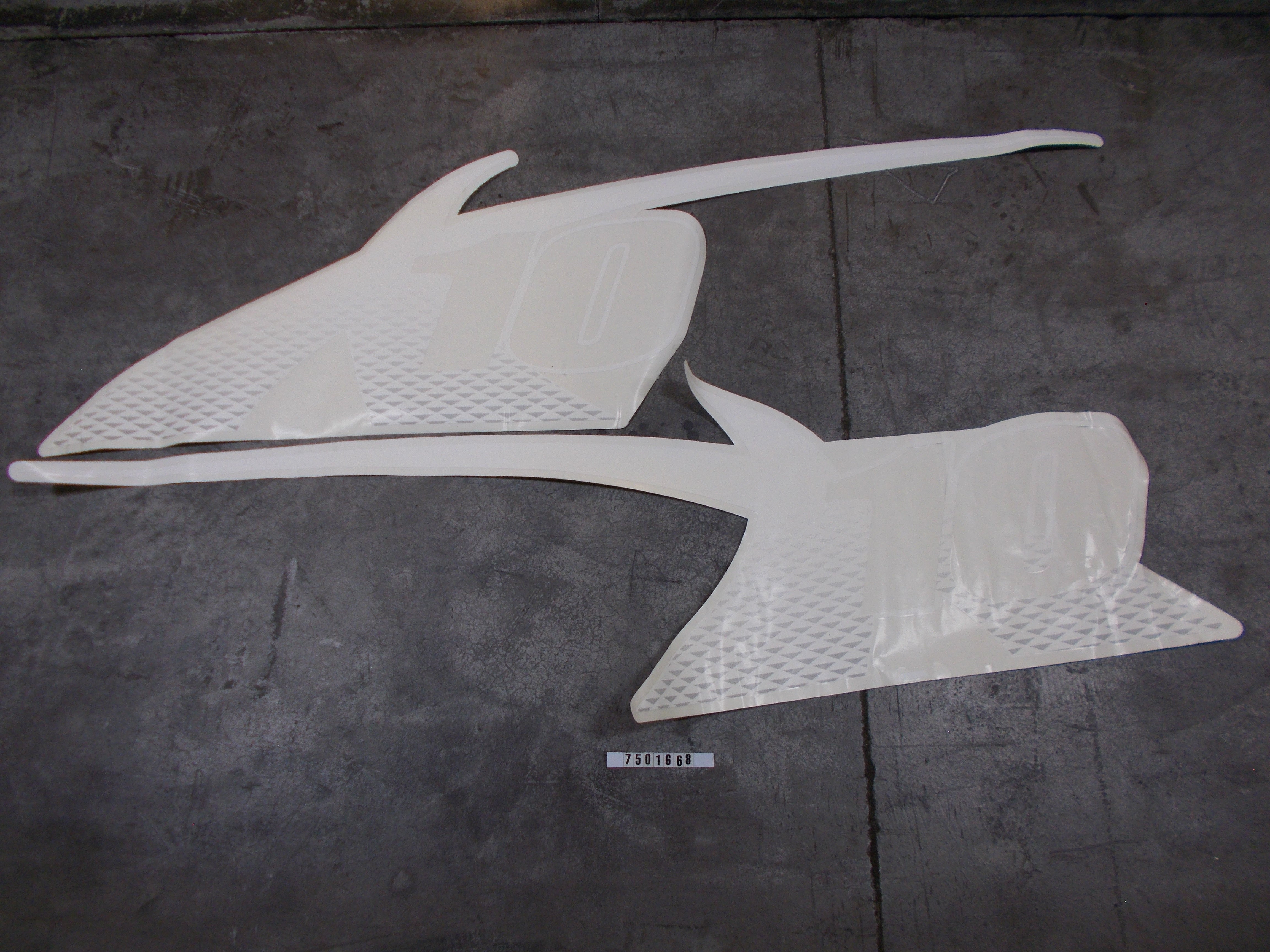 DECAL-X10 WHITE DESIGNATOR '13 GLACIER