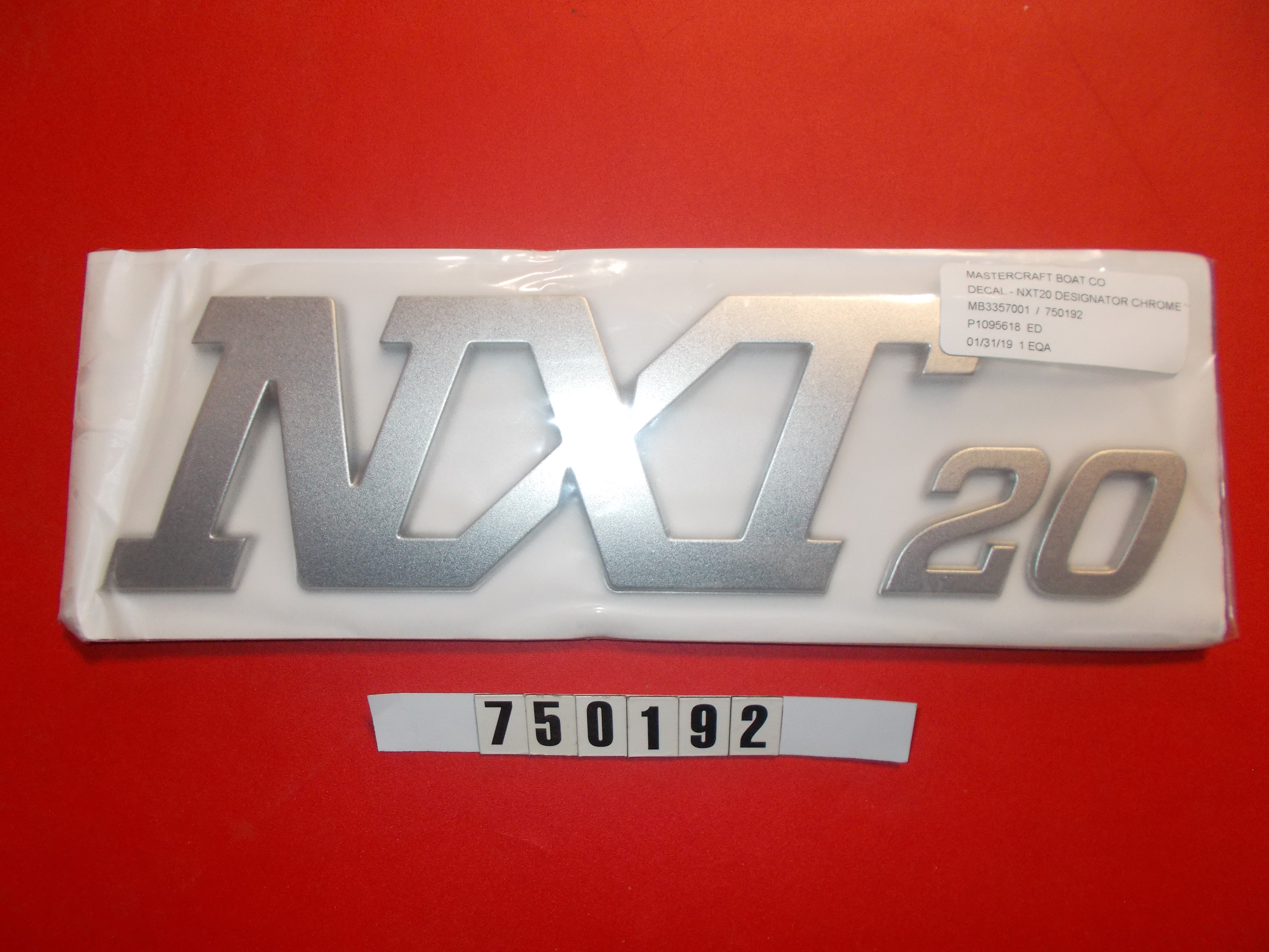DECAL-NXT20 DESIGNATOR CHROME '17