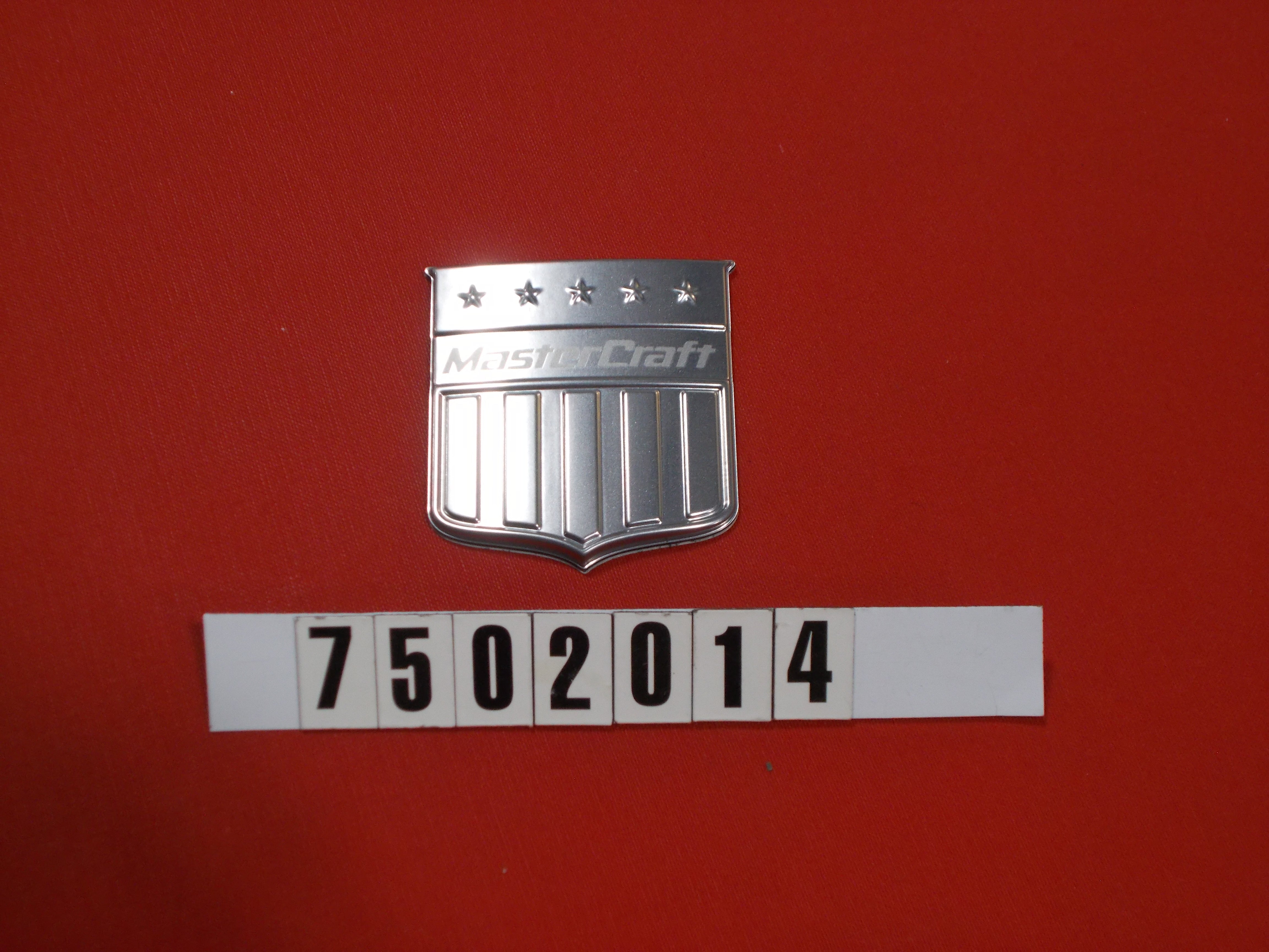 DECAL-TRANSOM SHIELD SATIN CHROME '14