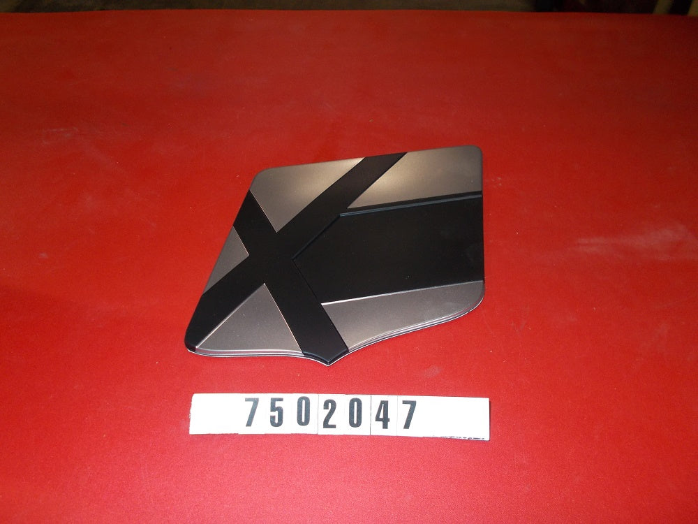DECAL-LG SHIELD CHROME SATIN '14 X SERIES
