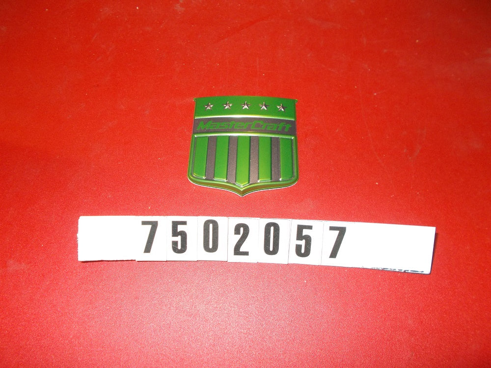 DECAL-TRANSOM SHIELD LIME GREEN '14