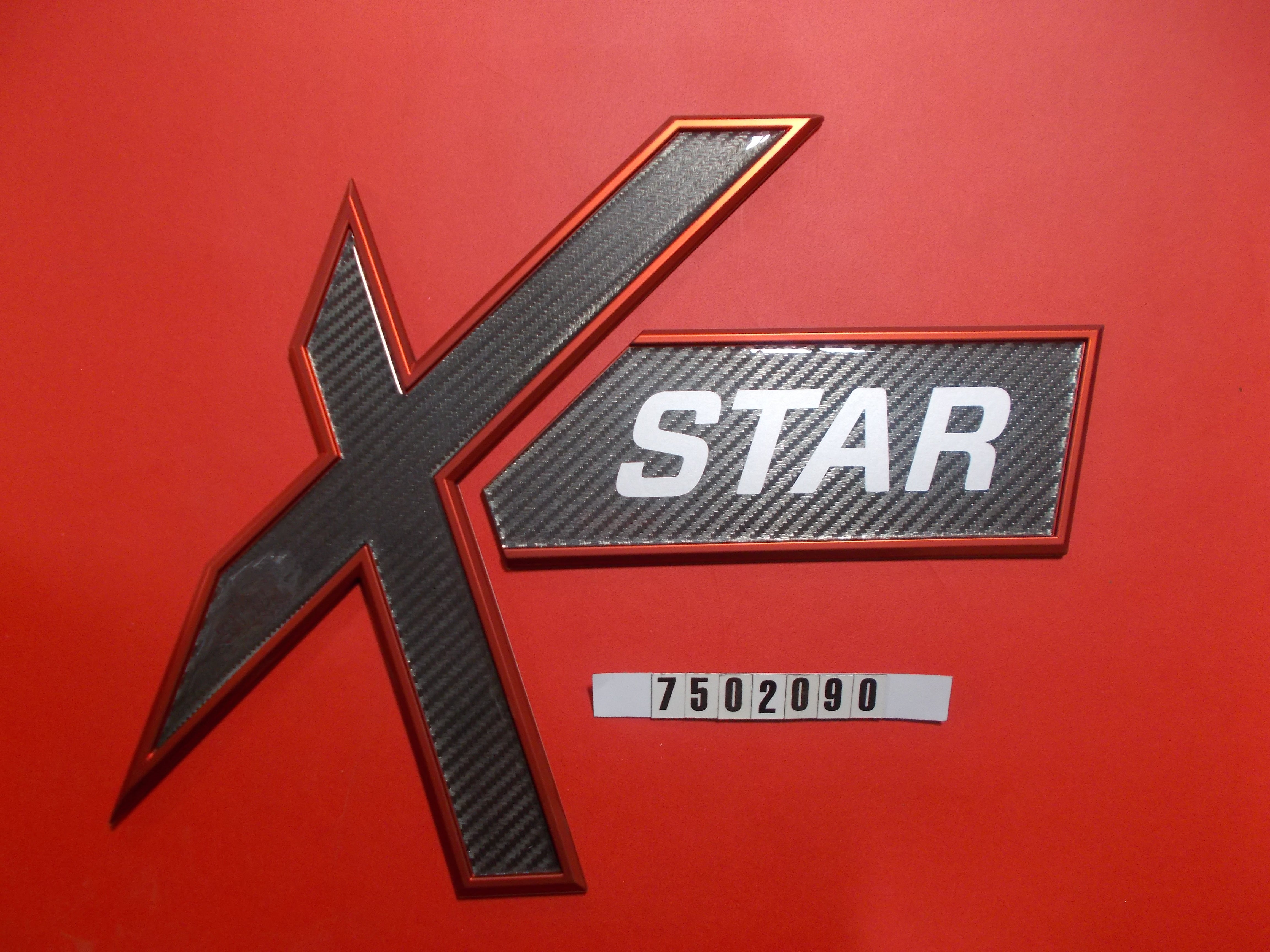 DECAL-SHIELD XSTAR SATIN RED '16