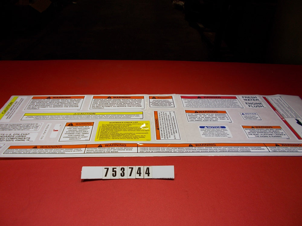 Replaced by Part# 753744A : "LABEL-KIT X2, X10, X20, XT20, XT23, X30 COMPLETE"