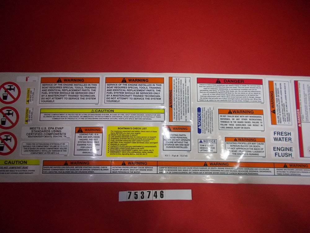 Replaced by Part# 753746A : "LABEL-KIT X23, X46, X26, XSTAR COMPLETE"