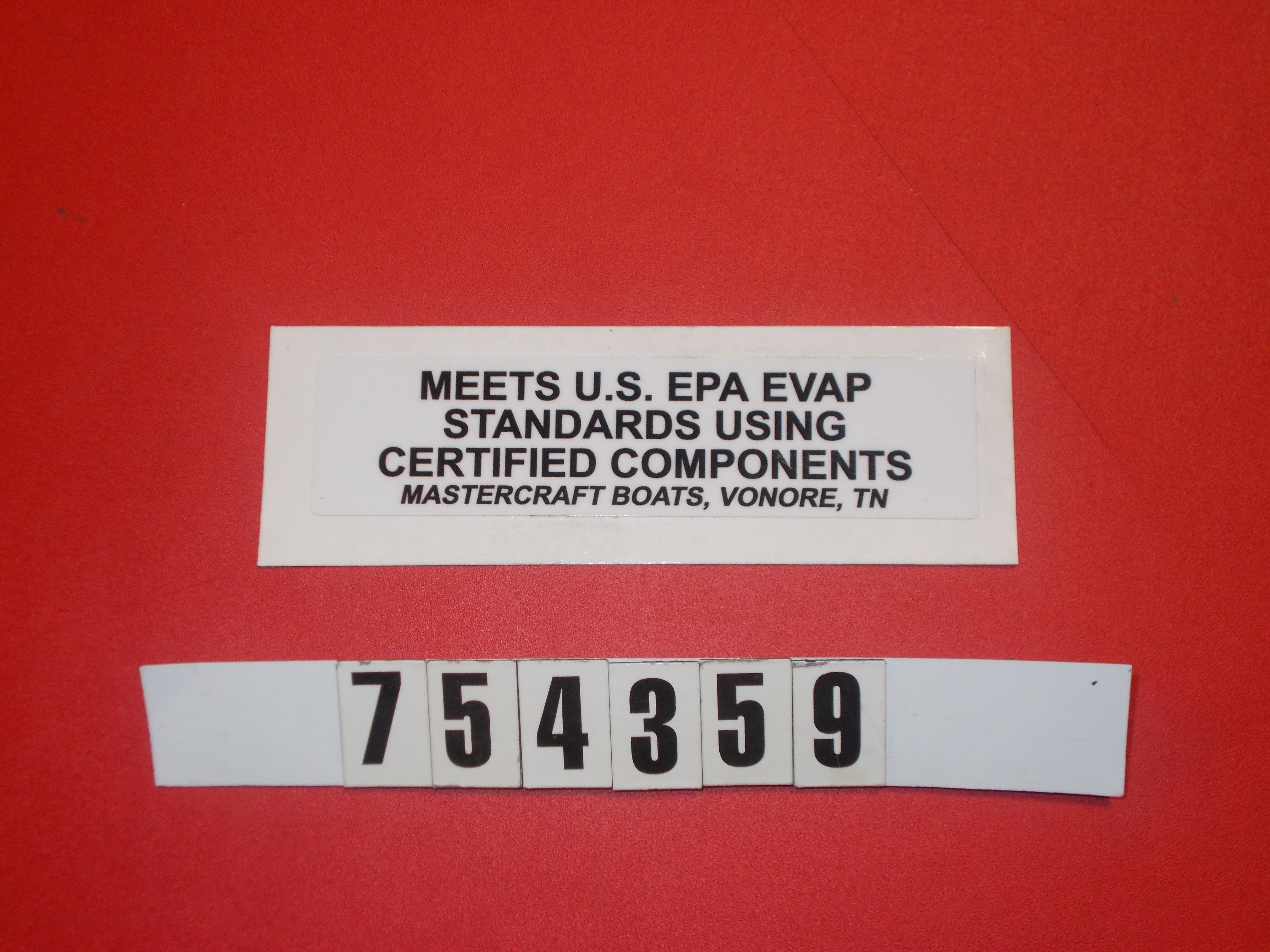 LABEL-FUEL SYSTEM '11-CURRENT