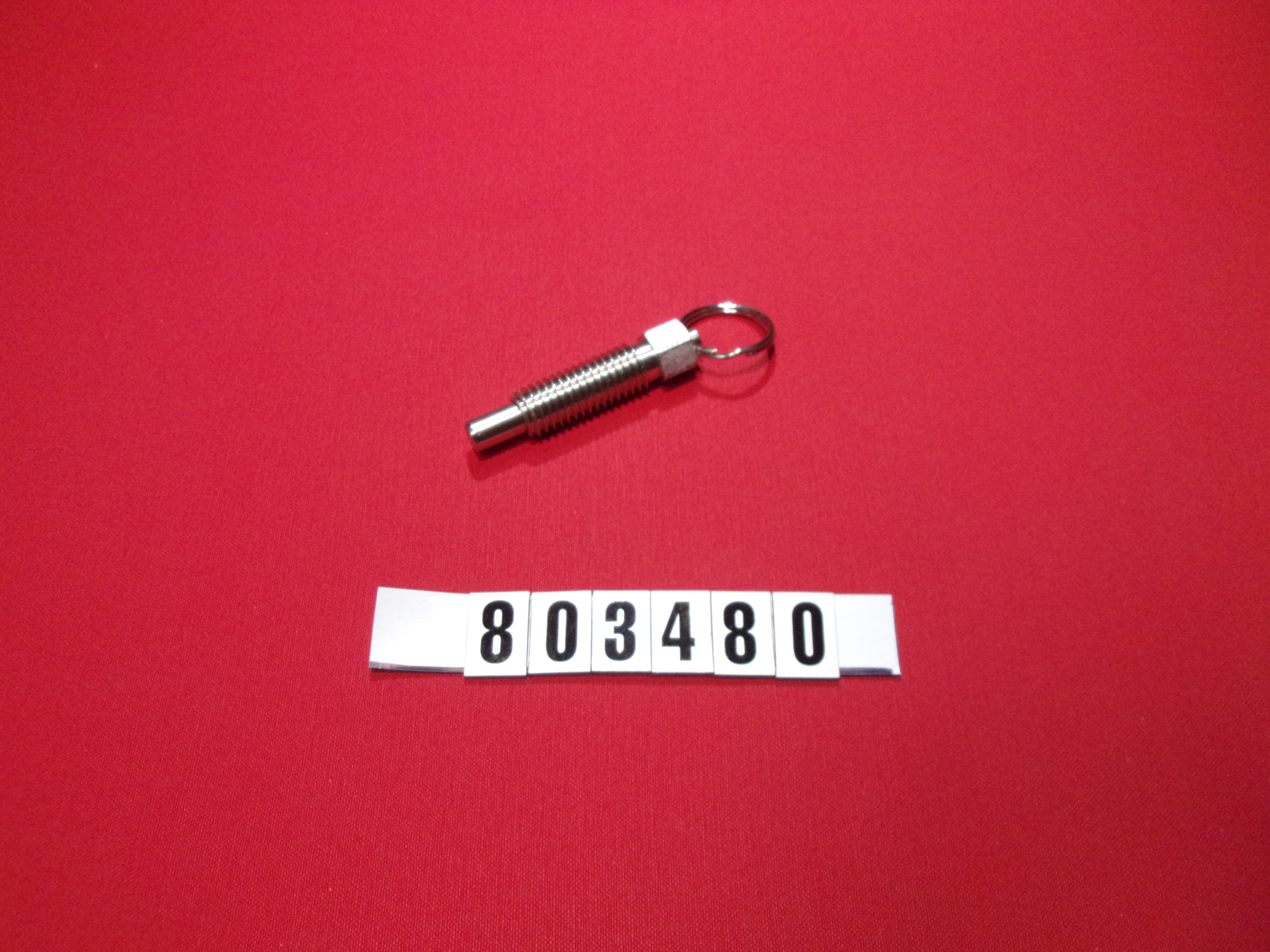 SPRING PLUNGER-PULL RING RETRACTABLE 1/2'-13 X 2"L 316SS