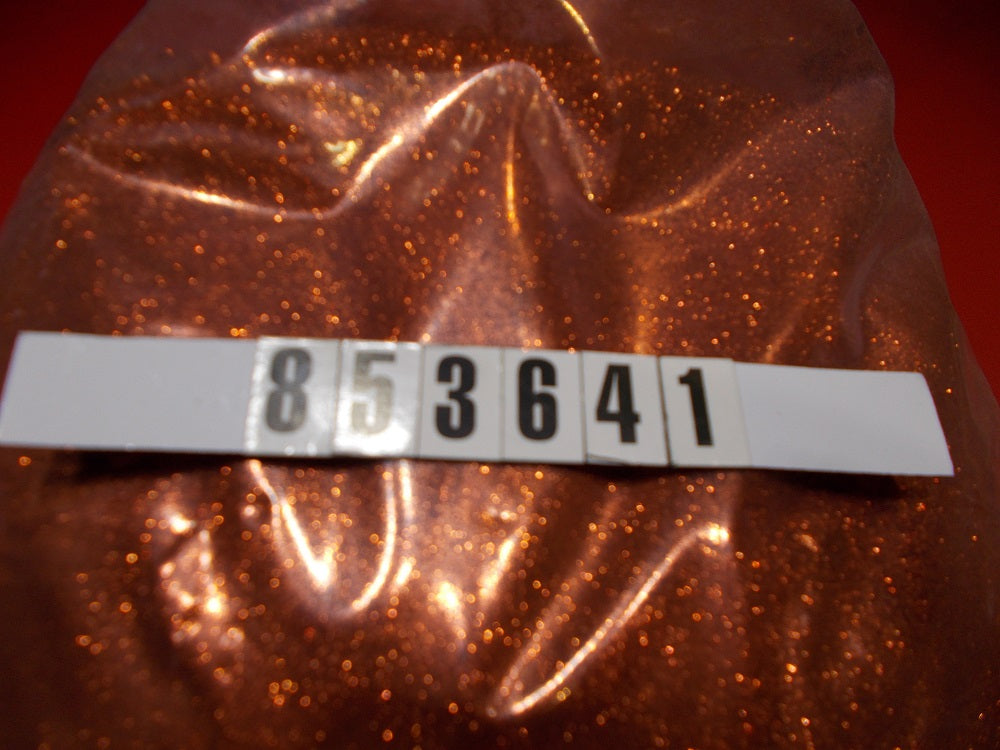 METALFLAKE-BRILLIANT ORANGE 7P X .008 HEX