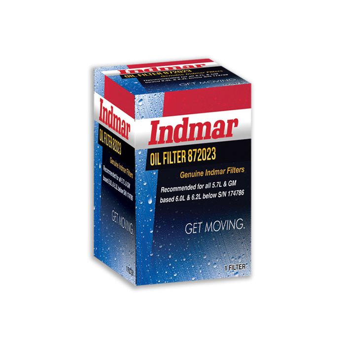 Indmar Oil Filter. GM 5.7L, 8.1L 872023-1