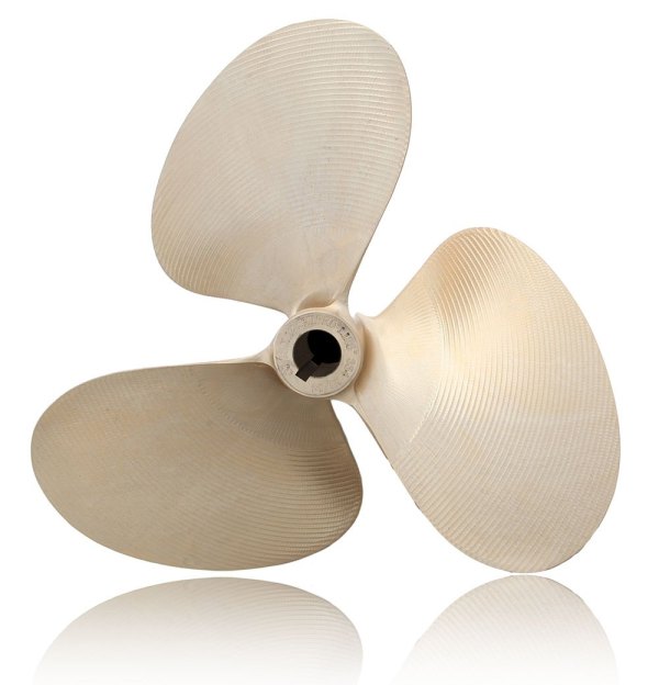 #437 - OJ SKIPRO 4 Blade 13.5" x 16" LH 1 1/8" Propeller