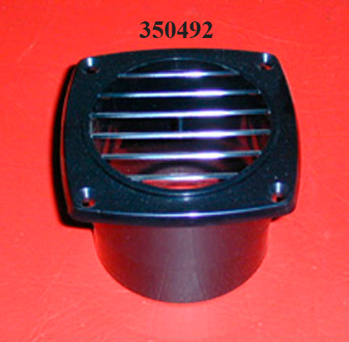 VENT-3 in ROUND THRU DECK BLACK