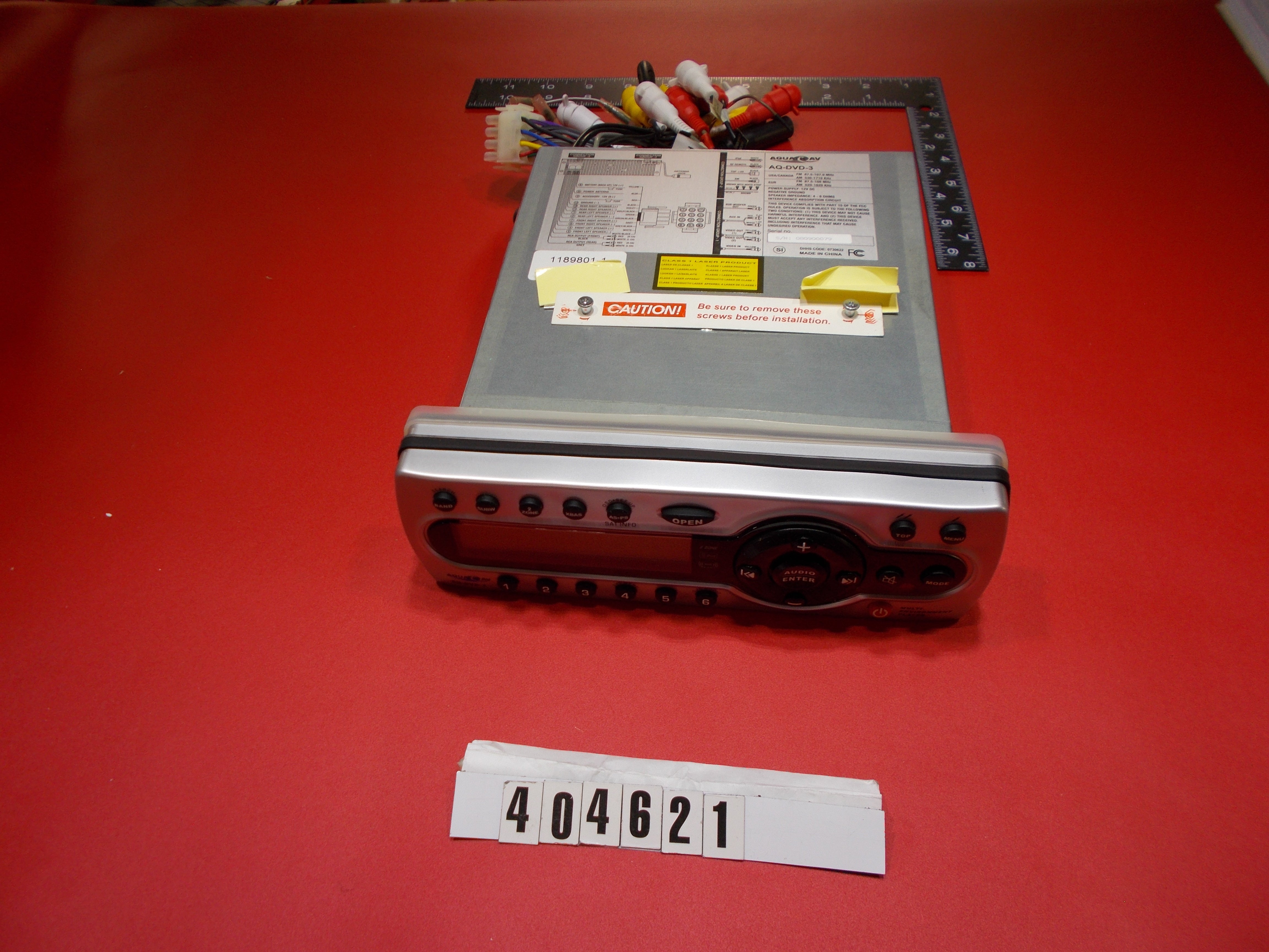 RADIO-W/DVD PLAYER 265 '09 AQUATIV AV DVD-3