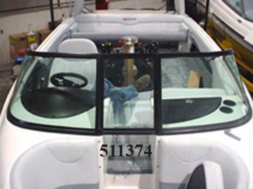 "WINDSHIELD-w/DOOR BLACK,PRO TOUR"