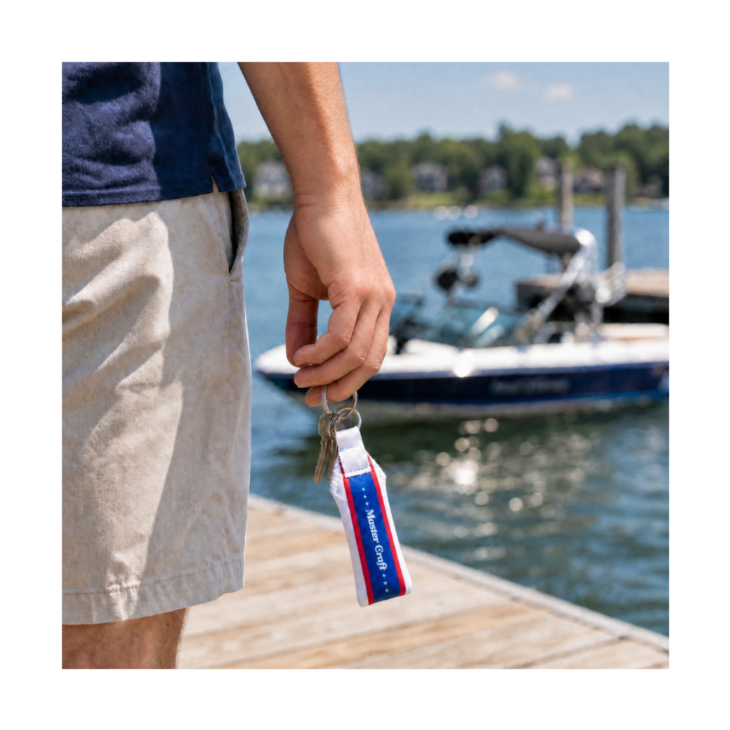 Stars & Stripes Neoprene Key Float