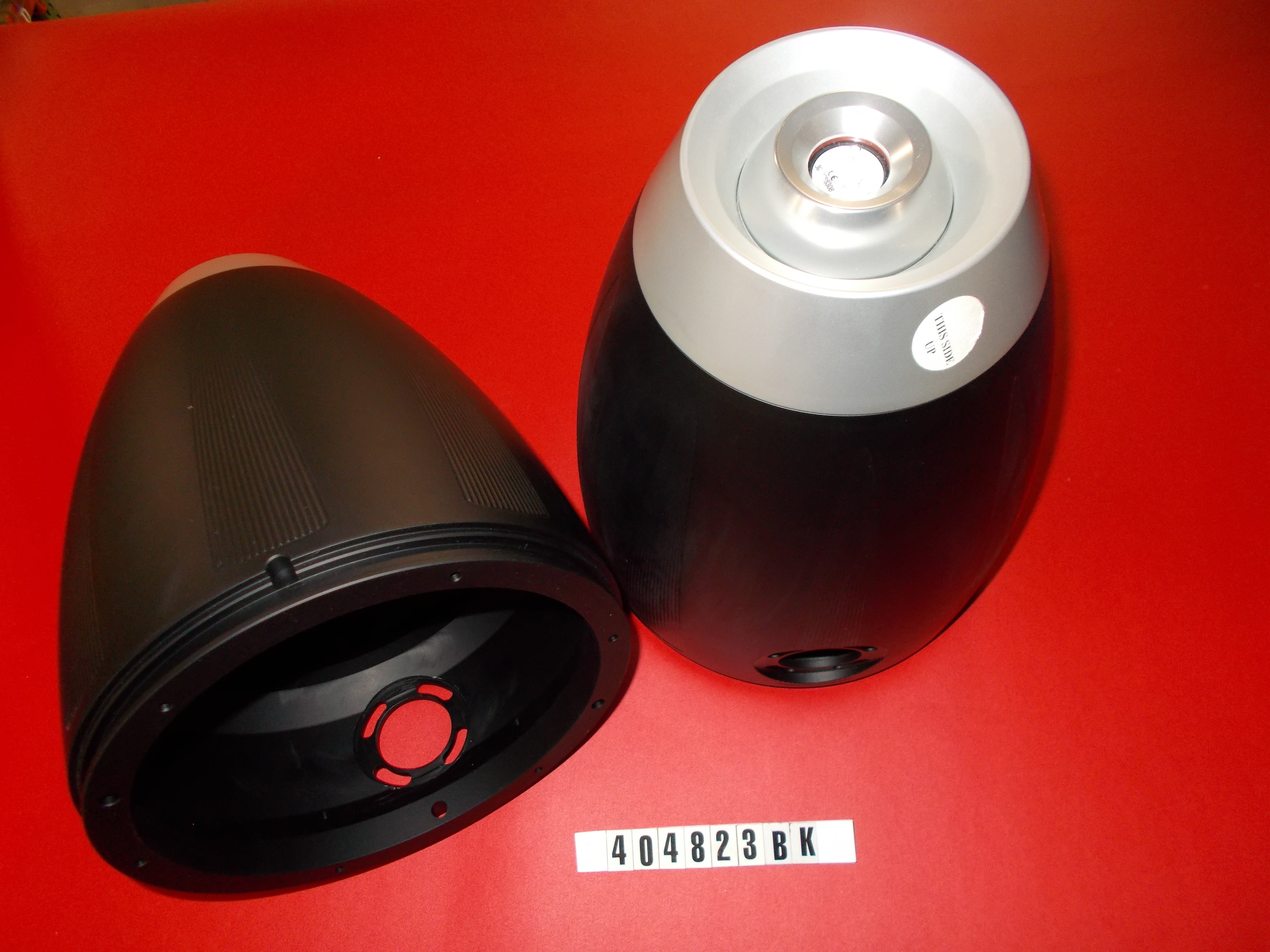 SPEAKER CAN-BILLET W/LIGHBLACK 8.8