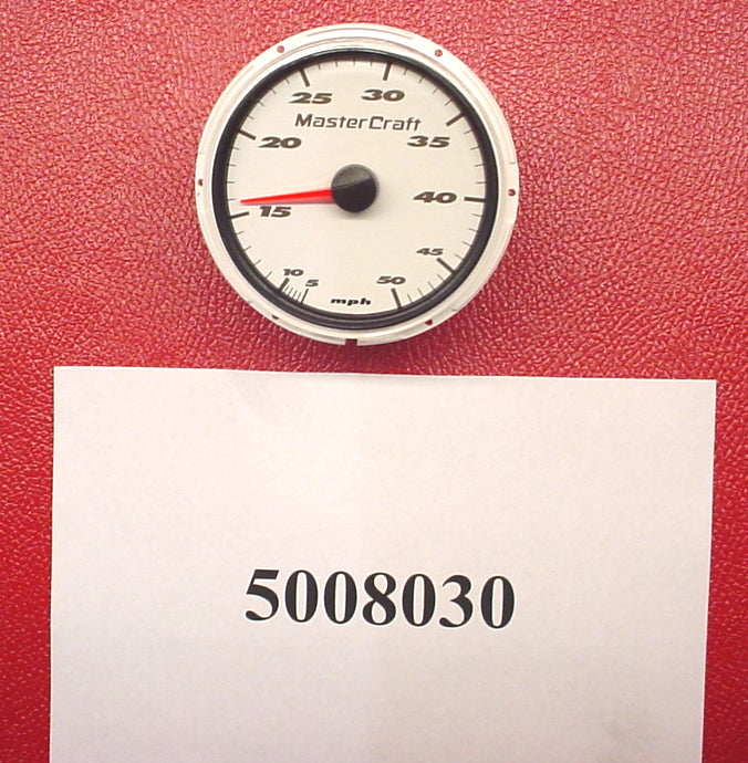 "GAUGE-SPEEDO 3"" WHITE '08 190/197/X7"