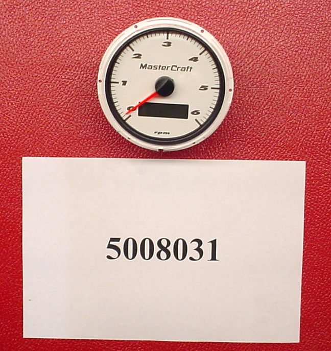 "GAUGE-TACH 3"" WHITE '08 190/197/X7"