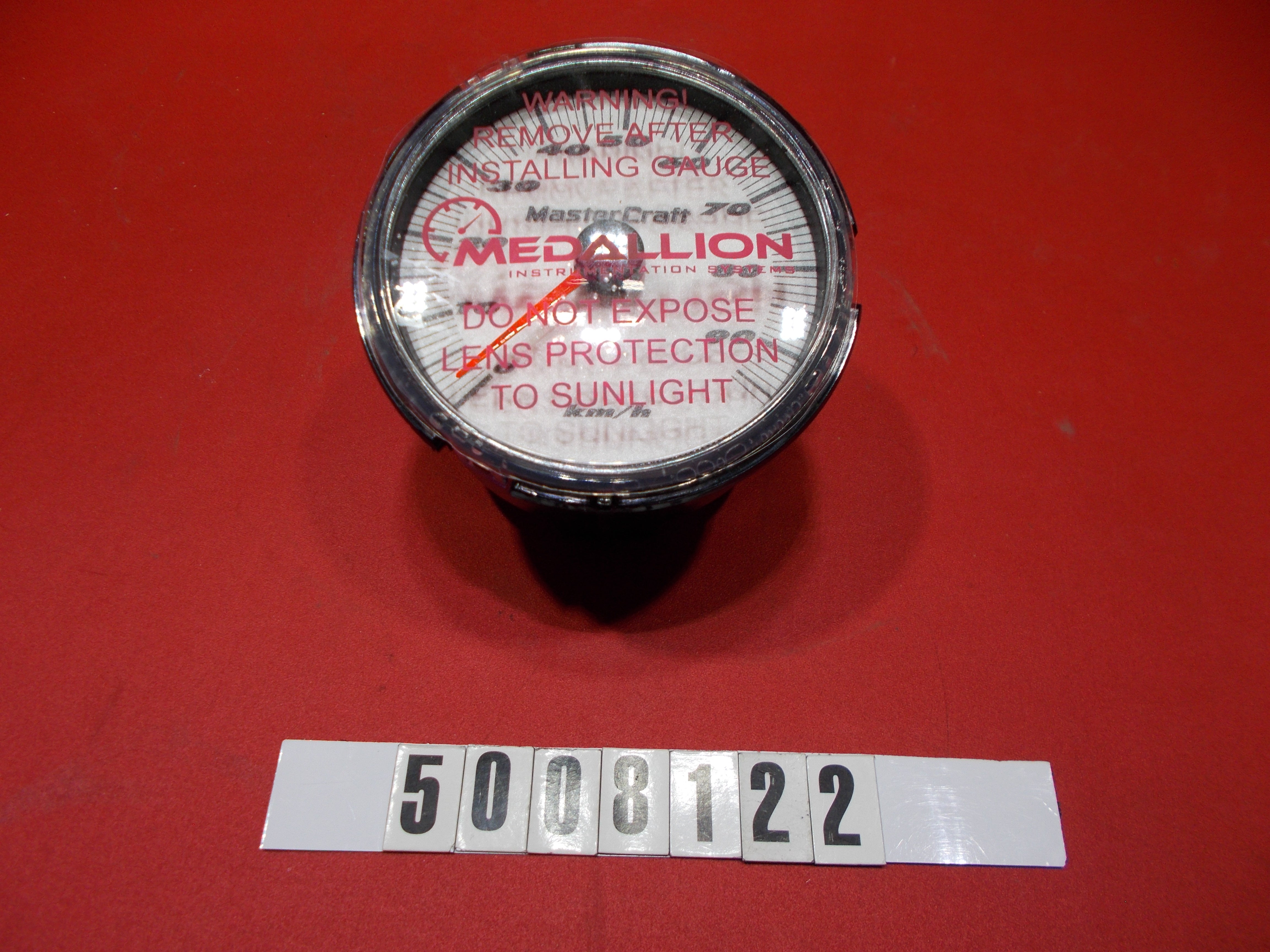 "GAUGE-SPEEDO PRI. 3"" M3 PROSTAR WHITE 10'-11' METRIC"