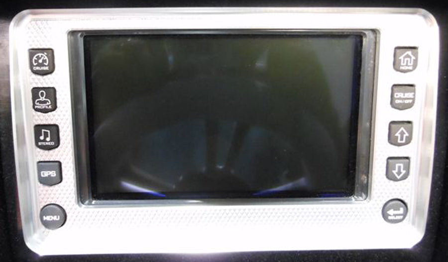 "SCREEN-10 BUTTON '13 X-STAR TOP CENTER DASH 6-1/4"" X 3-7/8"""