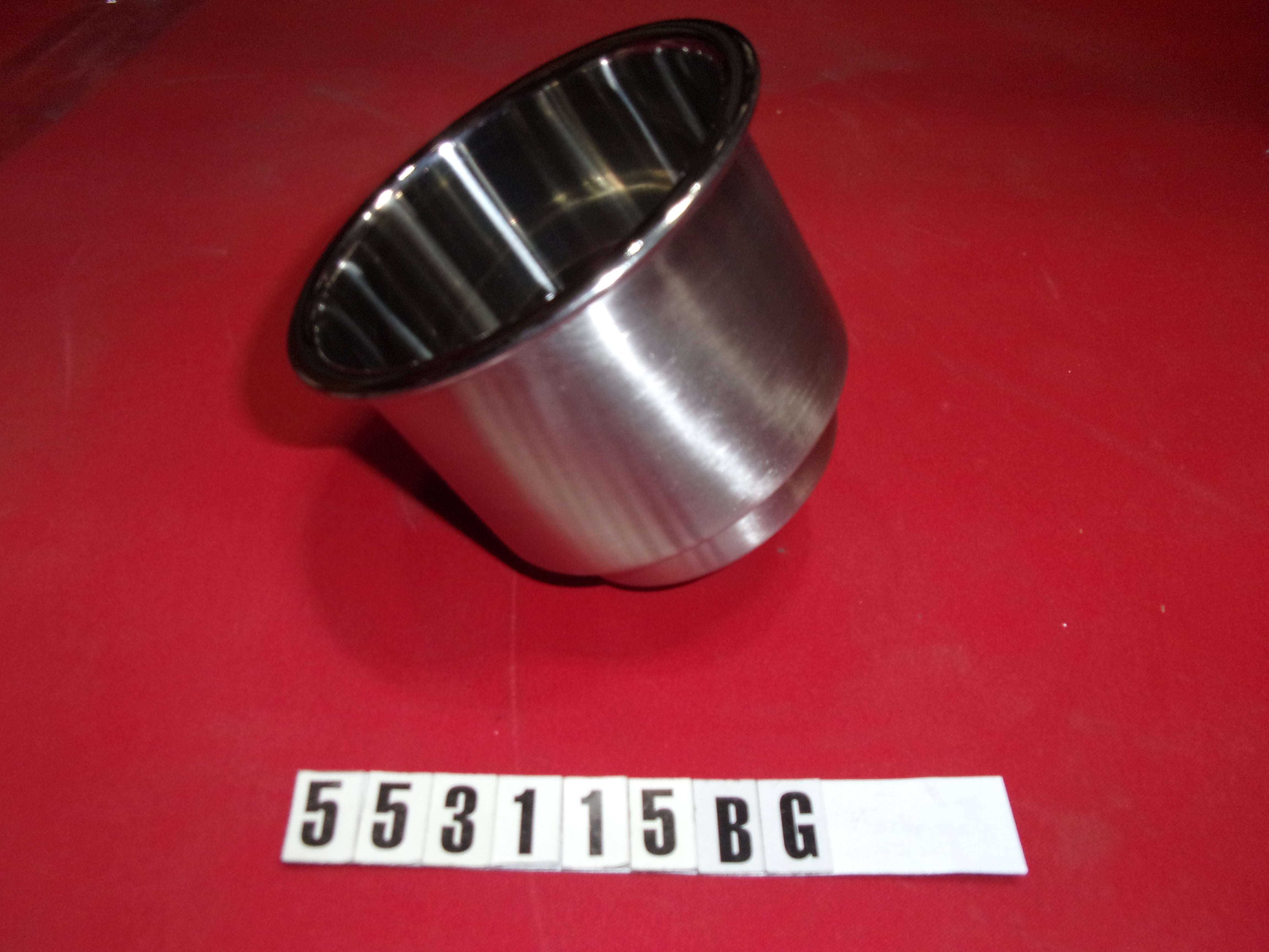 CUPHOLDER STAINLESS W/ B LACK GASKET