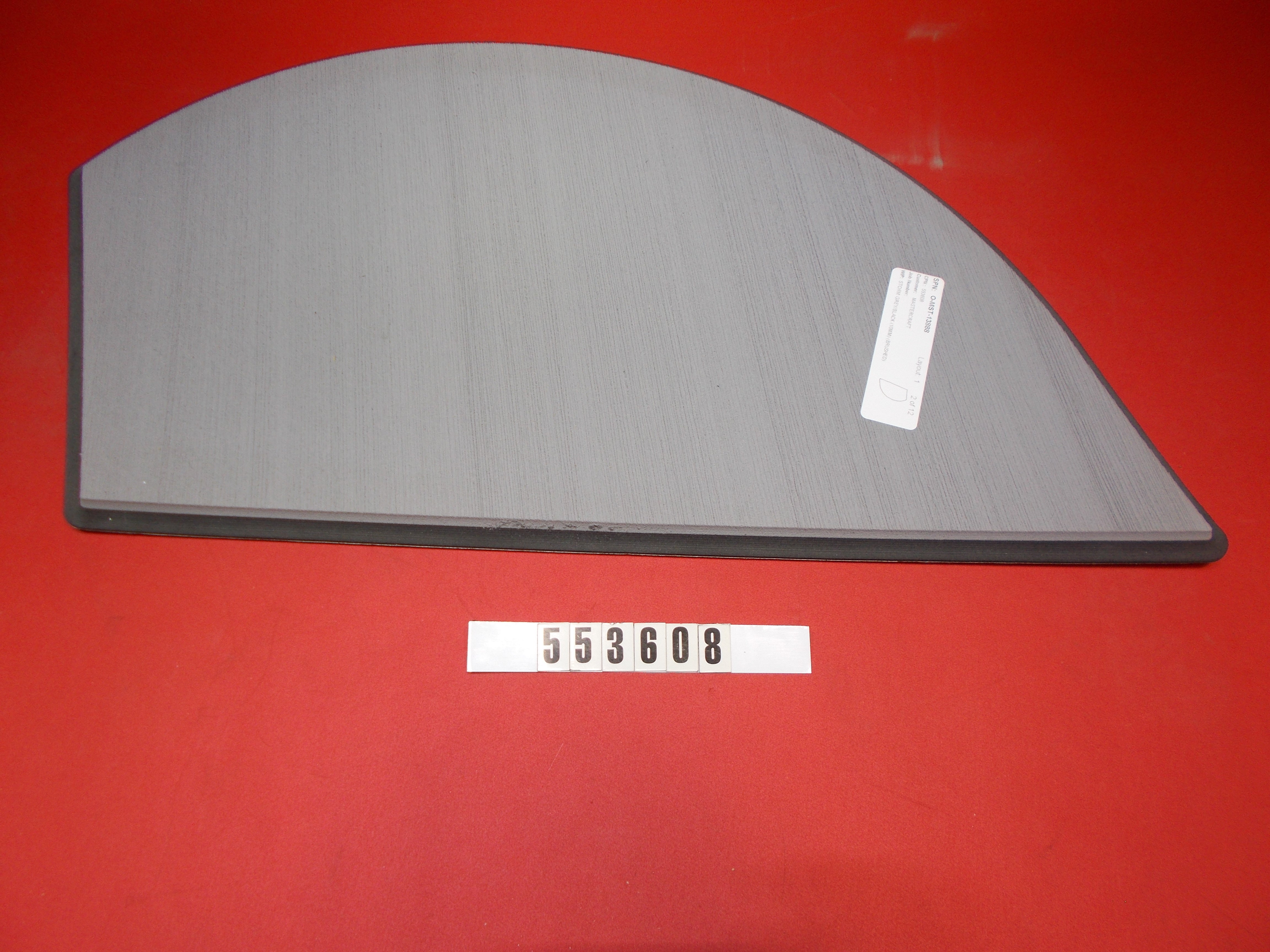 PAD-GRAY PORT SEAT X25 '13-'14 W/DIAMONDS SEA DEK