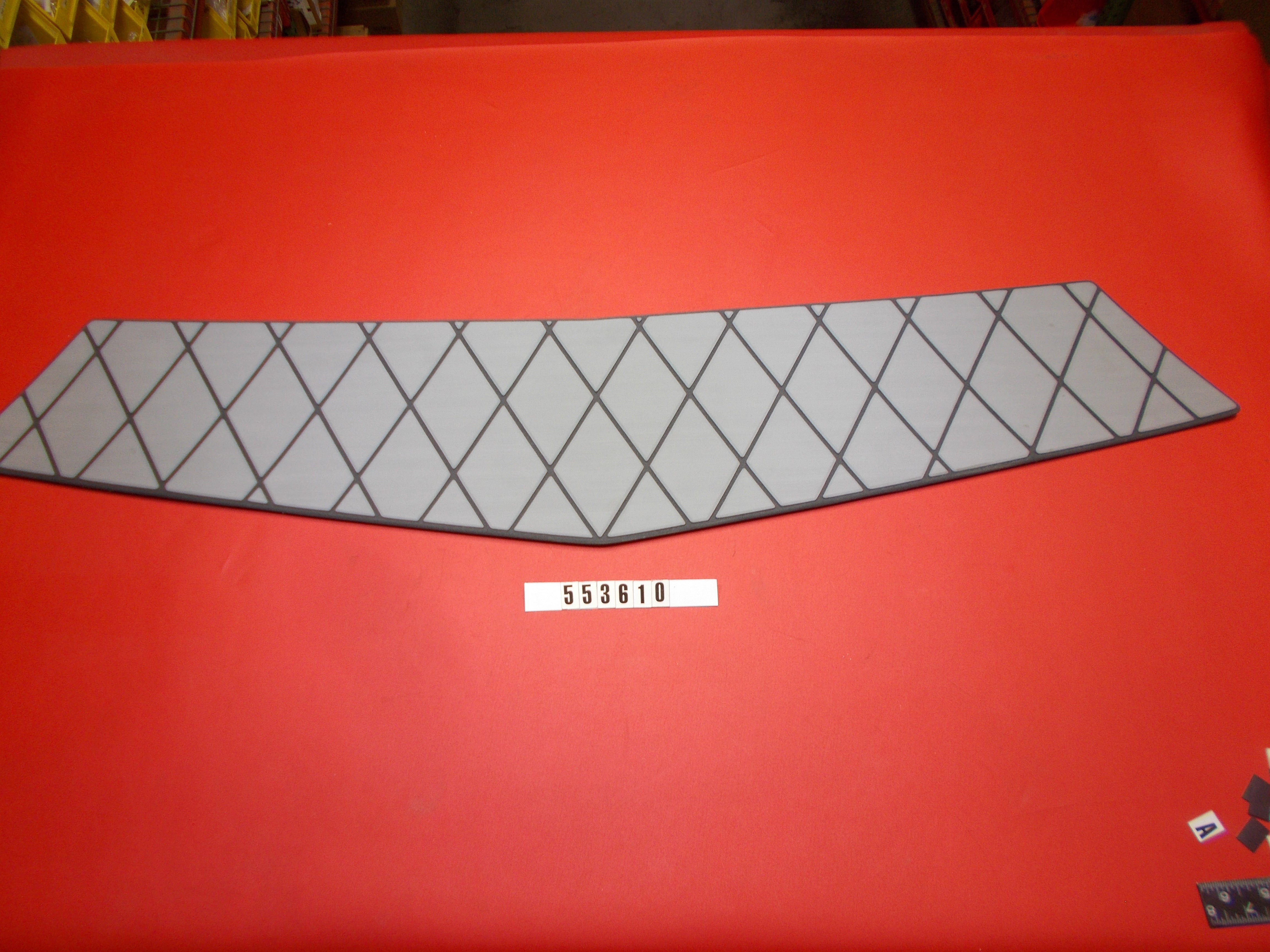 PAD-GRAY TRANSOM STEP X30 '13-'14 W/DIAMONDS STEWART