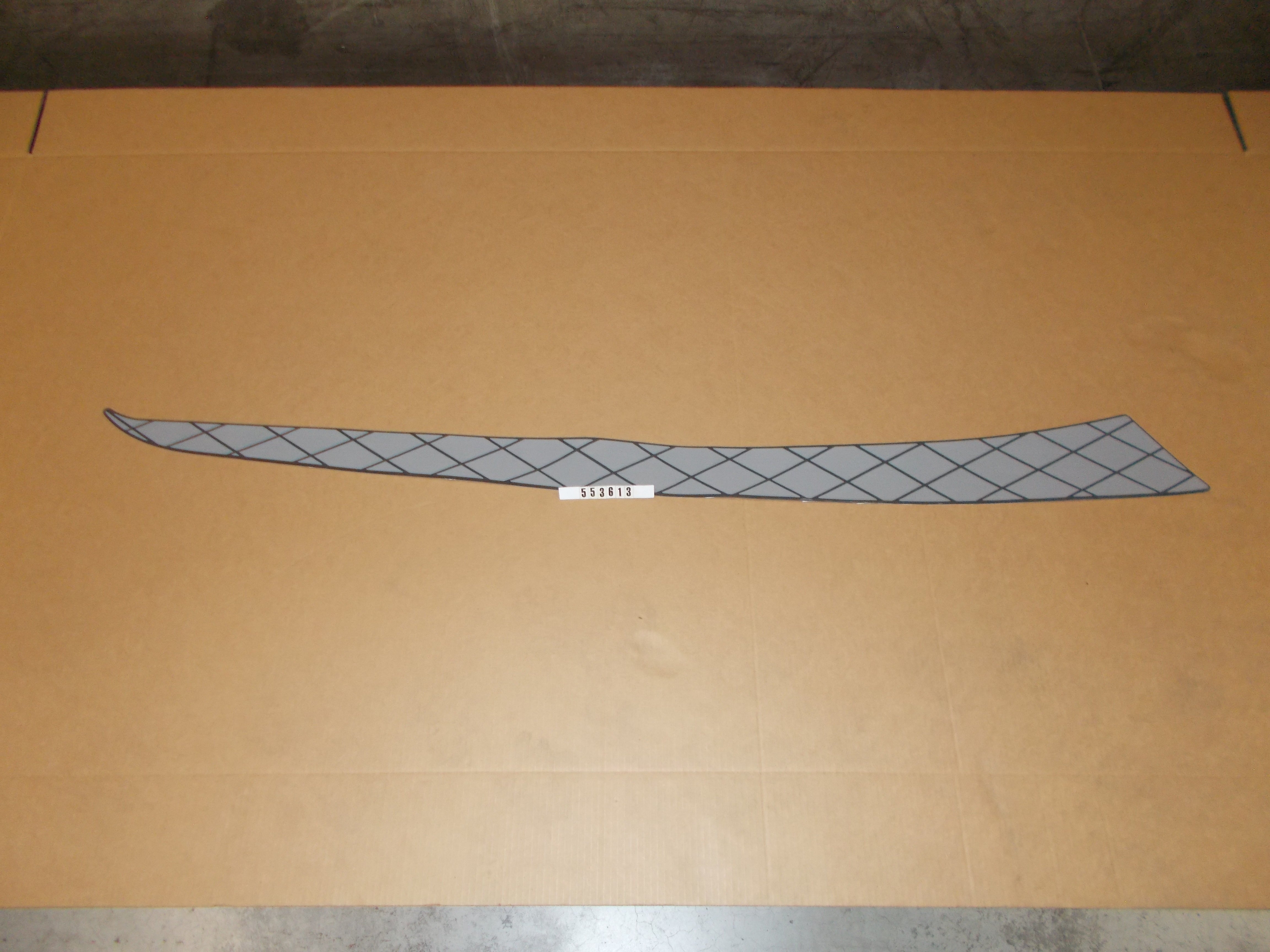 PAD-GRAY STBD GUNNEL X30 '13-'14 W/DIAMONDS STEWART