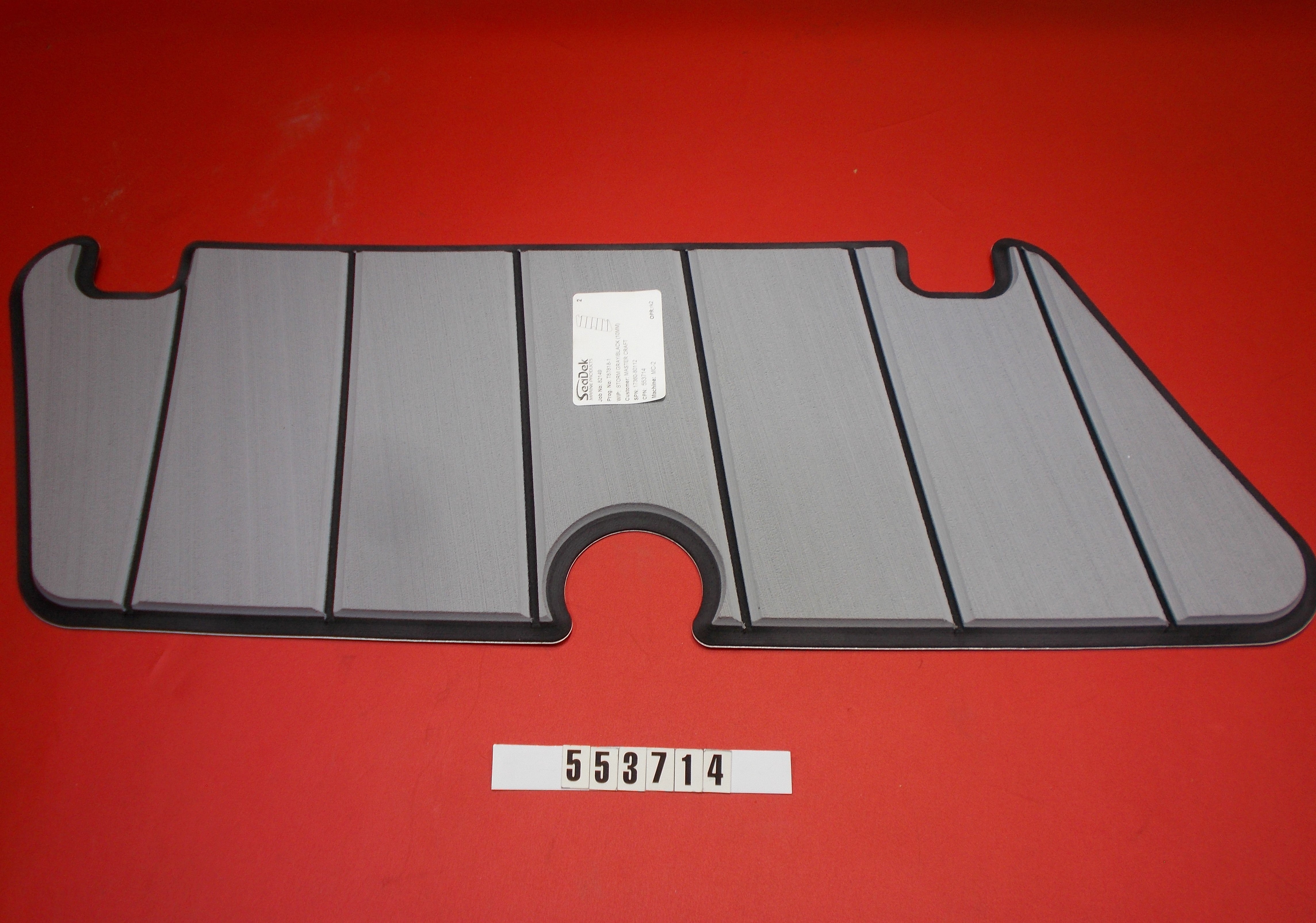 PAD-TRANSOM LID PORT GRAY PS '16