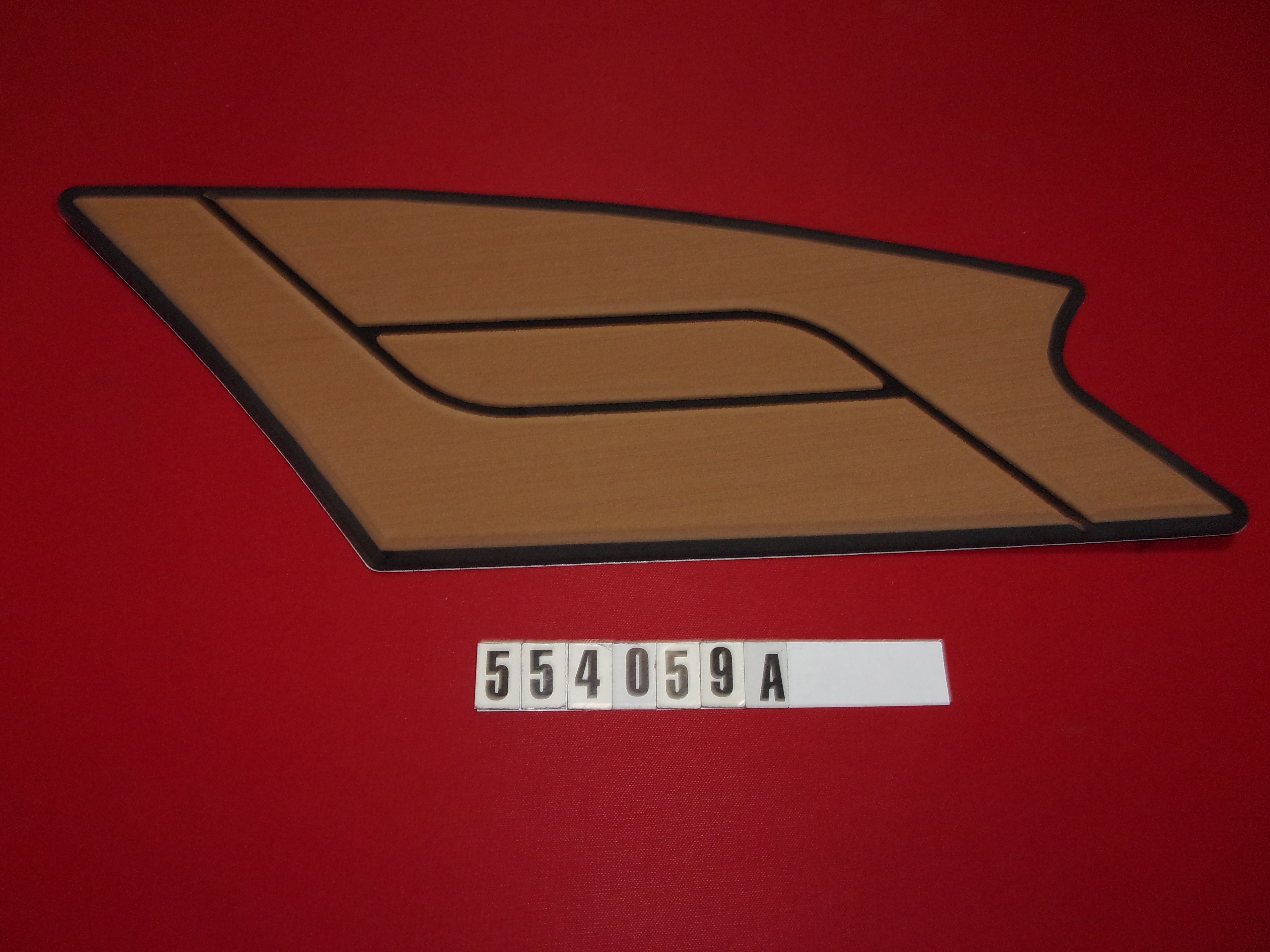 PAD - STBD AFT GUNNEL - TEAK X24
